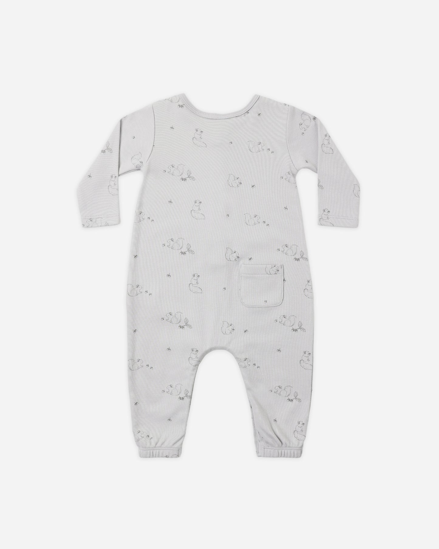 Long Sleeve Jumpsuit Squirrel - Rylee + Cru | Kids Clothes | Trendy Baby Clothes | Modern Infant Outfits |