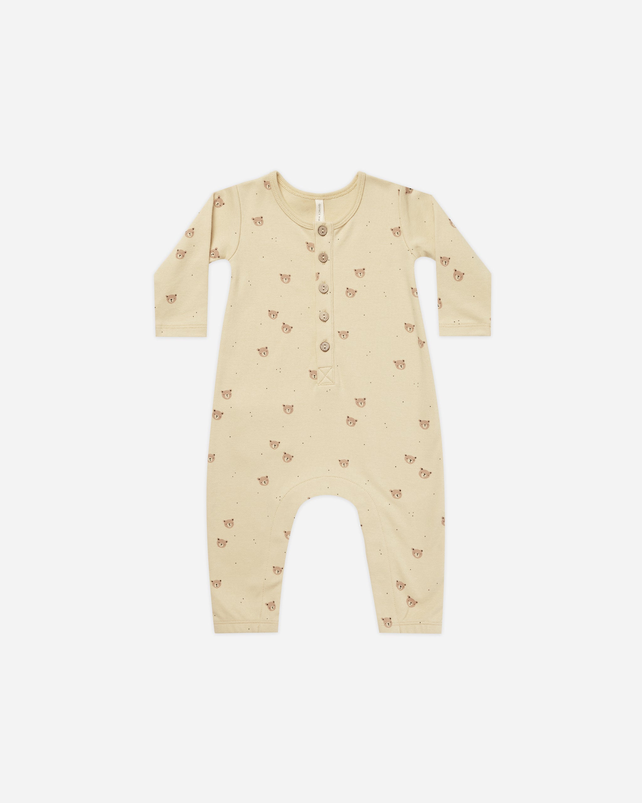 Long Sleeve Jumpsuit || Bears - Rylee + Cru | Kids Clothes | Trendy Baby Clothes | Modern Infant Outfits |