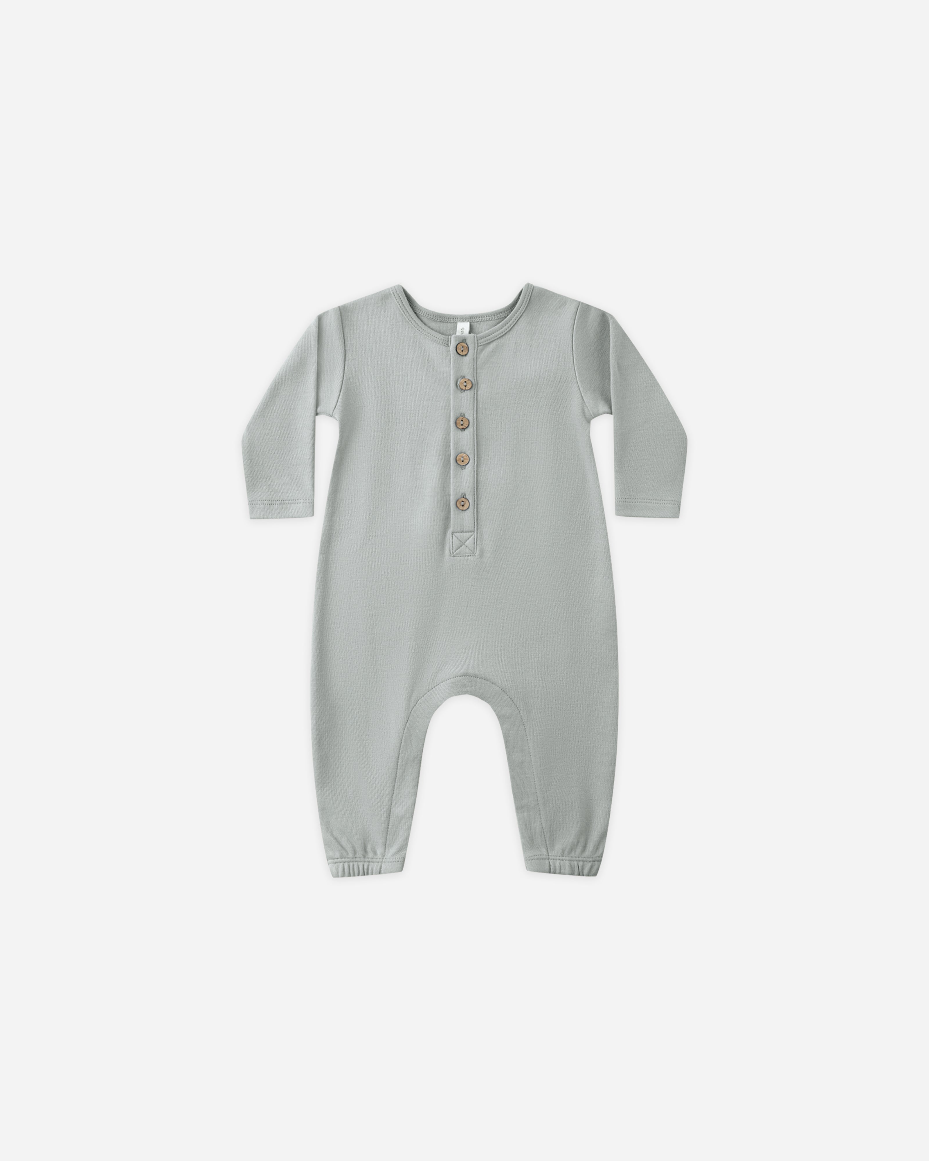 Long Sleeve Jumpsuit || Steel Blue - Rylee + Cru | Kids Clothes | Trendy Baby Clothes | Modern Infant Outfits |