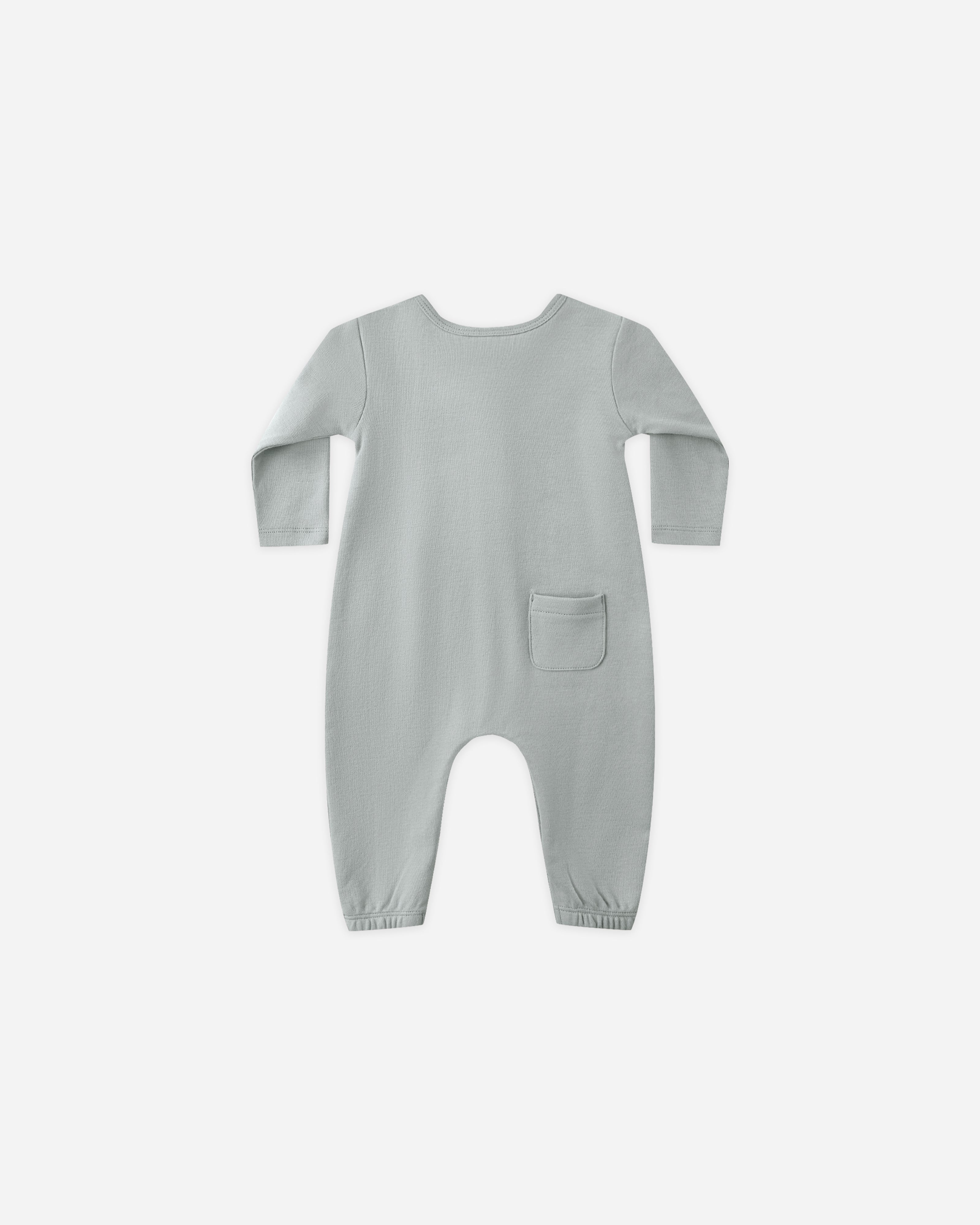 Long Sleeve Jumpsuit || Steel Blue - Rylee + Cru | Kids Clothes | Trendy Baby Clothes | Modern Infant Outfits |