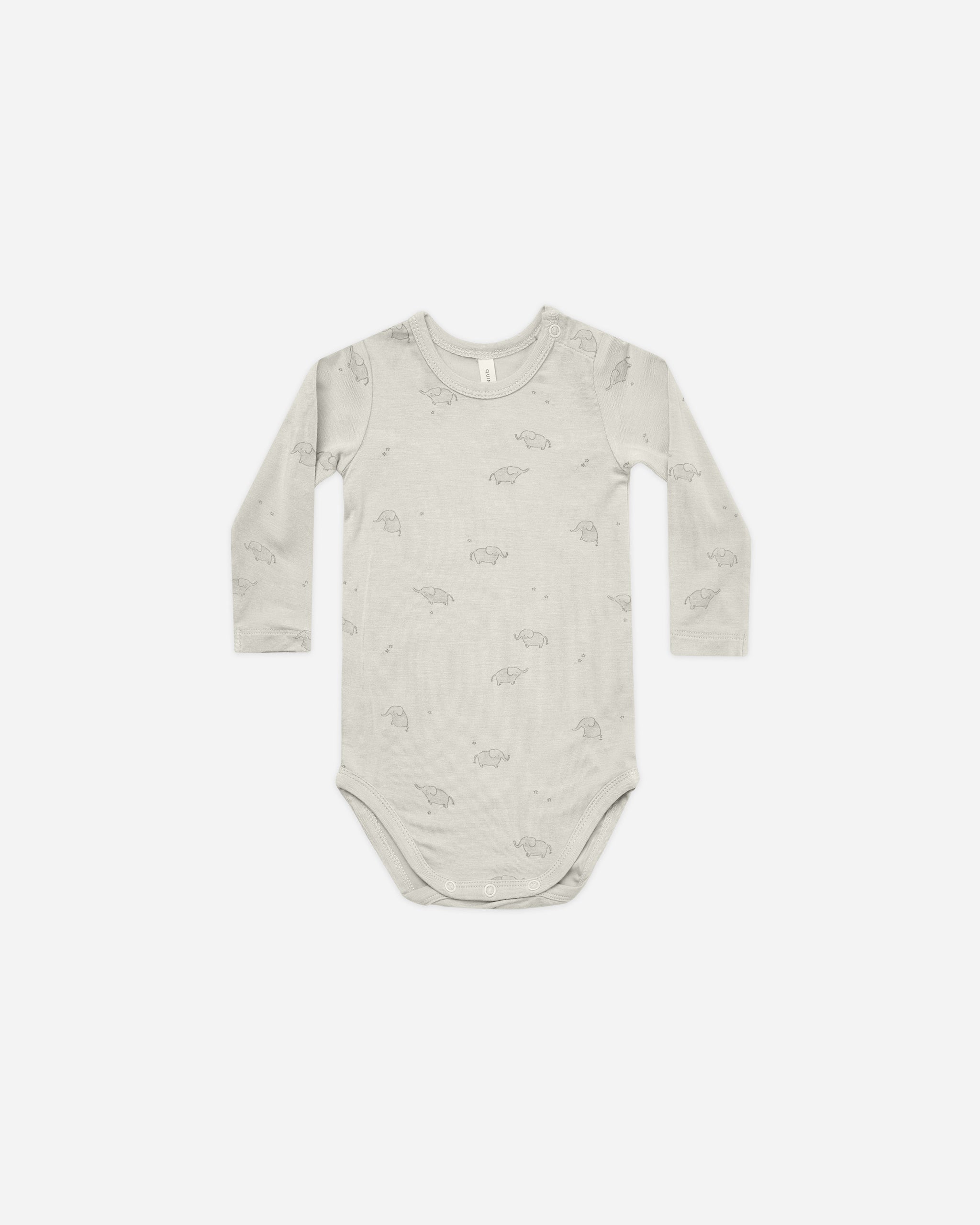 Bamboo Long Sleeve Bodysuit || Elephants - Rylee + Cru | Kids Clothes | Trendy Baby Clothes | Modern Infant Outfits |
