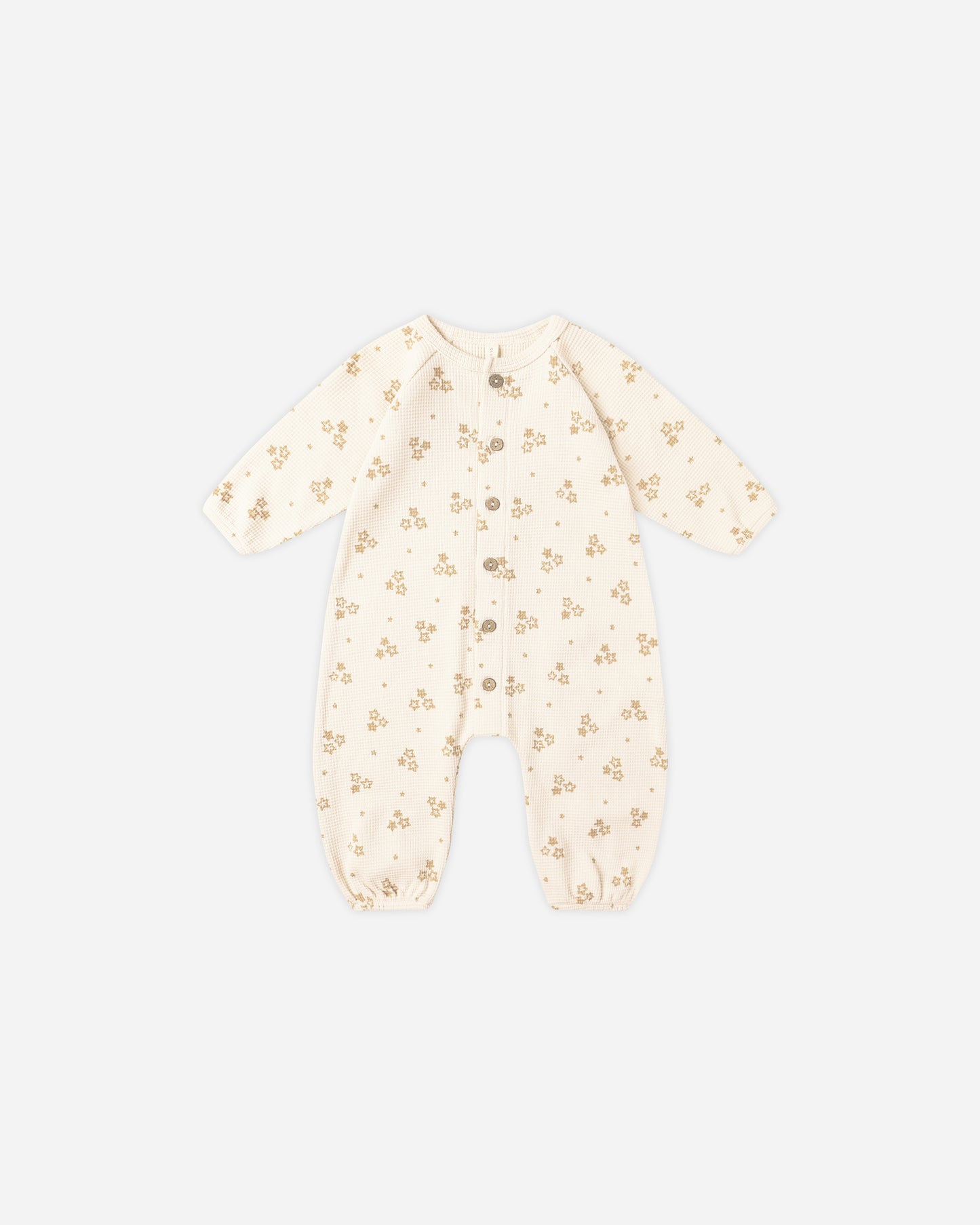 Waffle Long Sleeve Jumpsuit || Marigold - Rylee + Cru | Kids Clothes | Trendy Baby Clothes | Modern Infant Outfits |