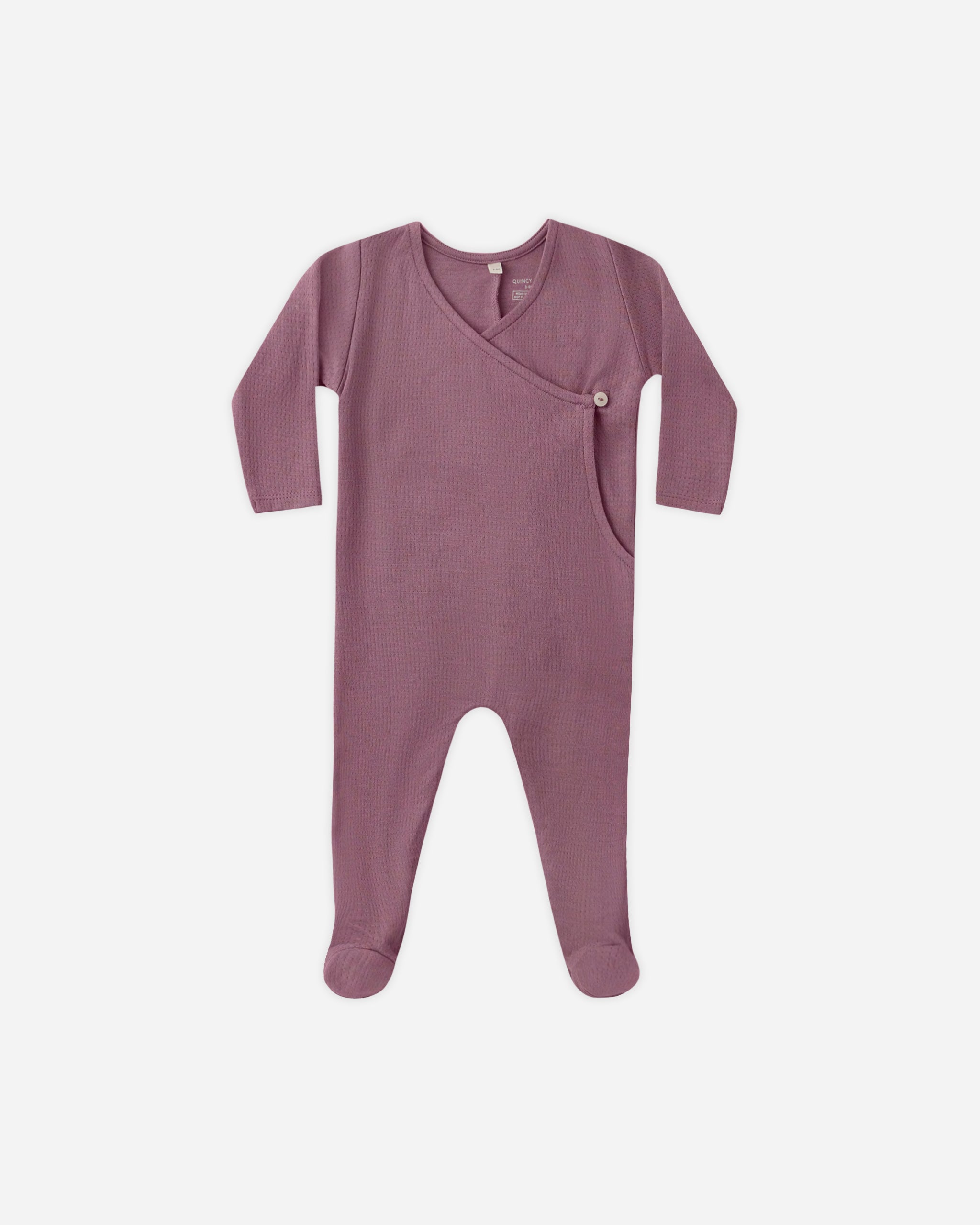 Pointelle Wrap Footie || Mulberry - Rylee + Cru | Kids Clothes | Trendy Baby Clothes | Modern Infant Outfits |