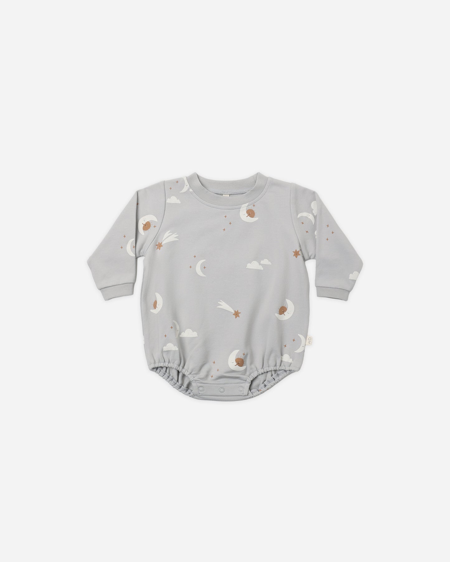 Crewneck Bubble Romper Sky Friends - Rylee + Cru | Kids Clothes | Trendy Baby Clothes | Modern Infant Outfits |