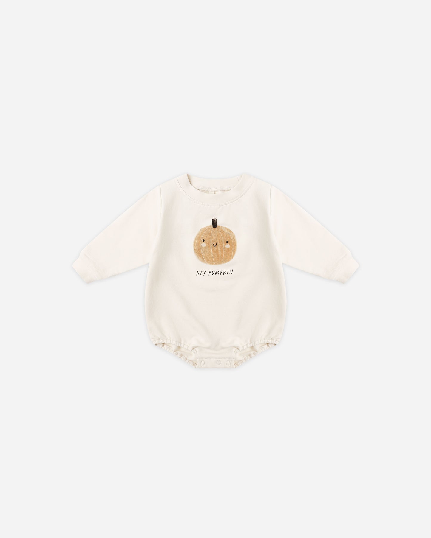 Crewneck Bubble Romper || Pumpkin - Rylee + Cru | Kids Clothes | Trendy Baby Clothes | Modern Infant Outfits |
