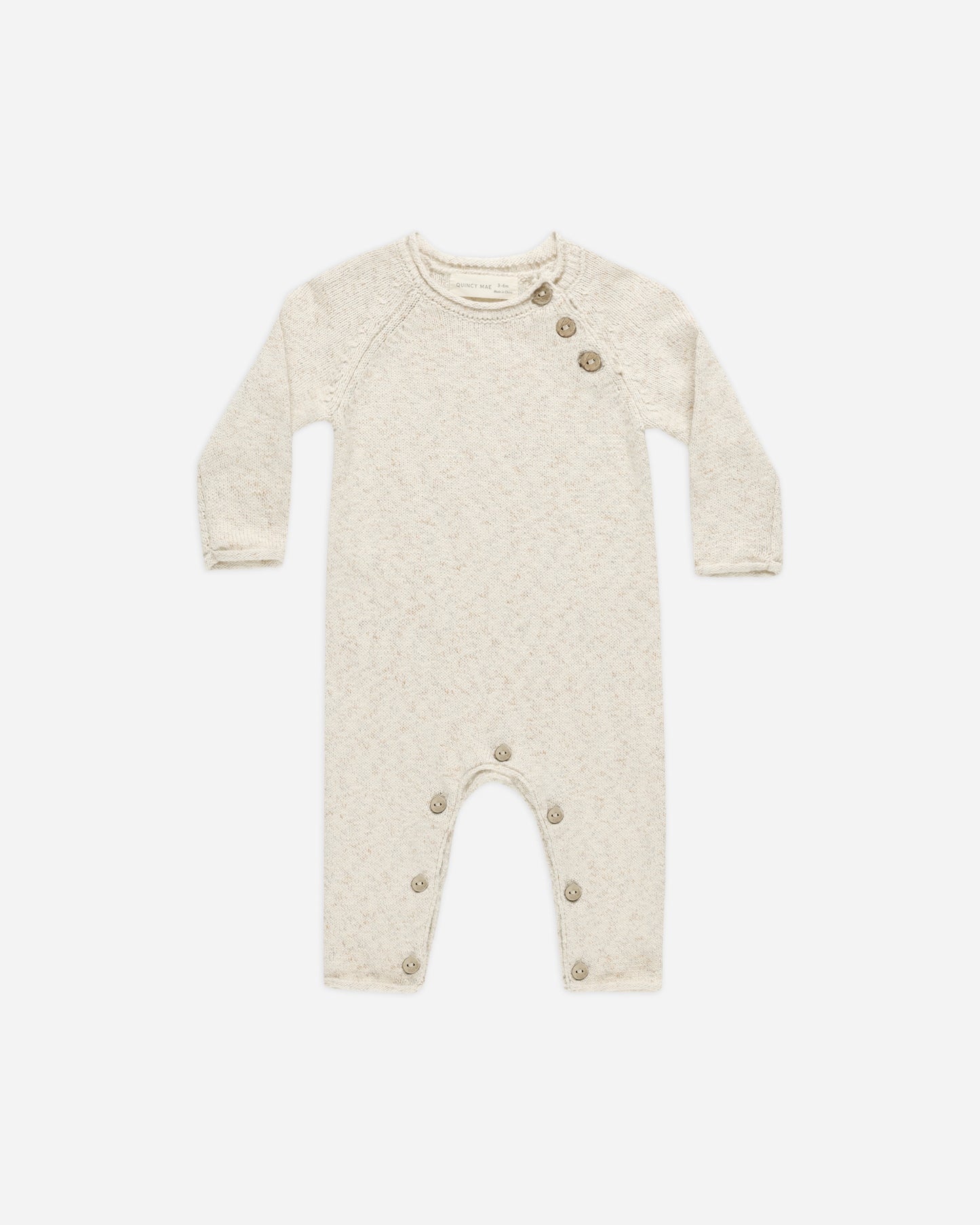 Speckled Knit Jumpsuit || Speckled Natural