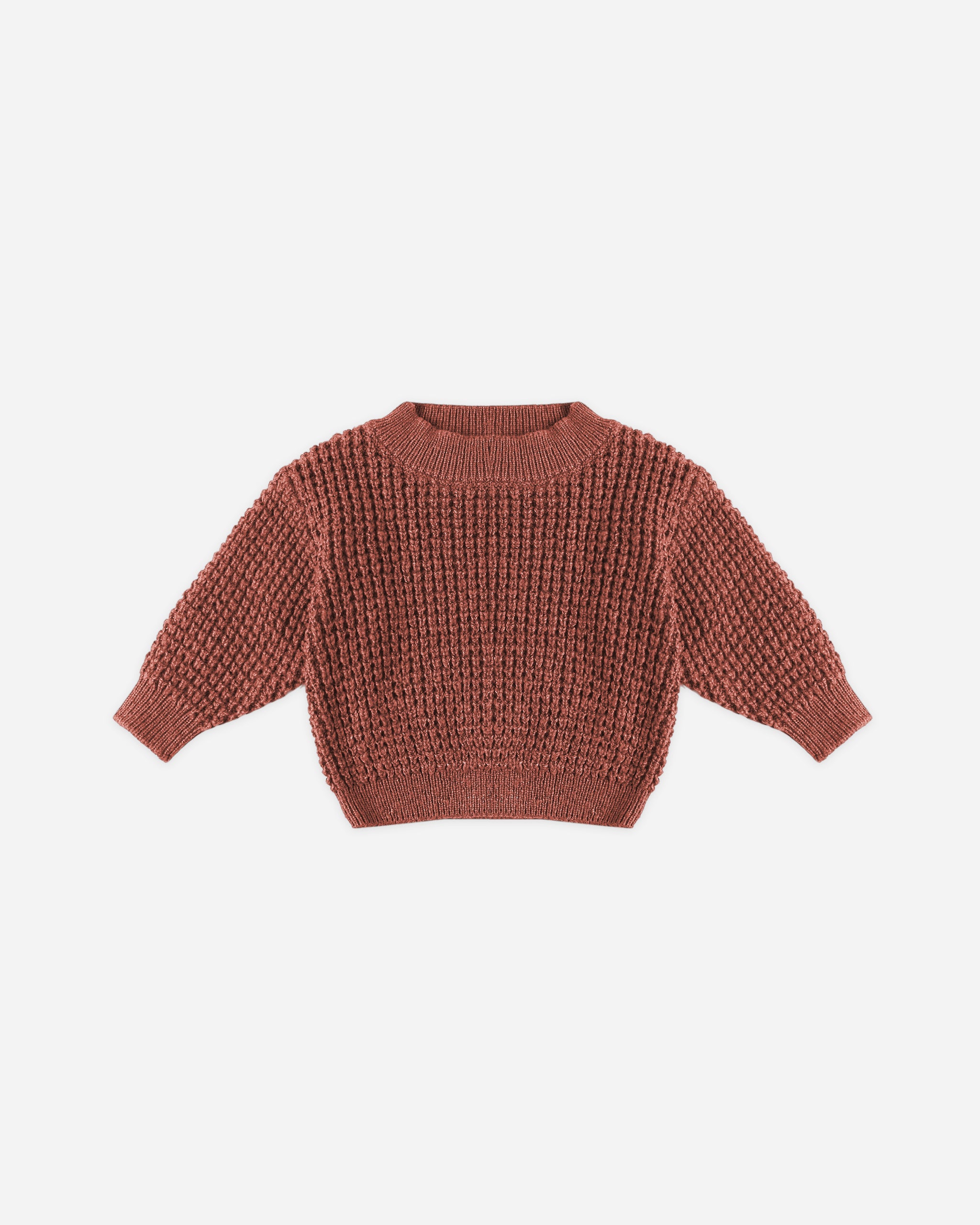 Chunky Knit Sweater || Cranberry - Rylee + Cru | Kids Clothes | Trendy Baby Clothes | Modern Infant Outfits |