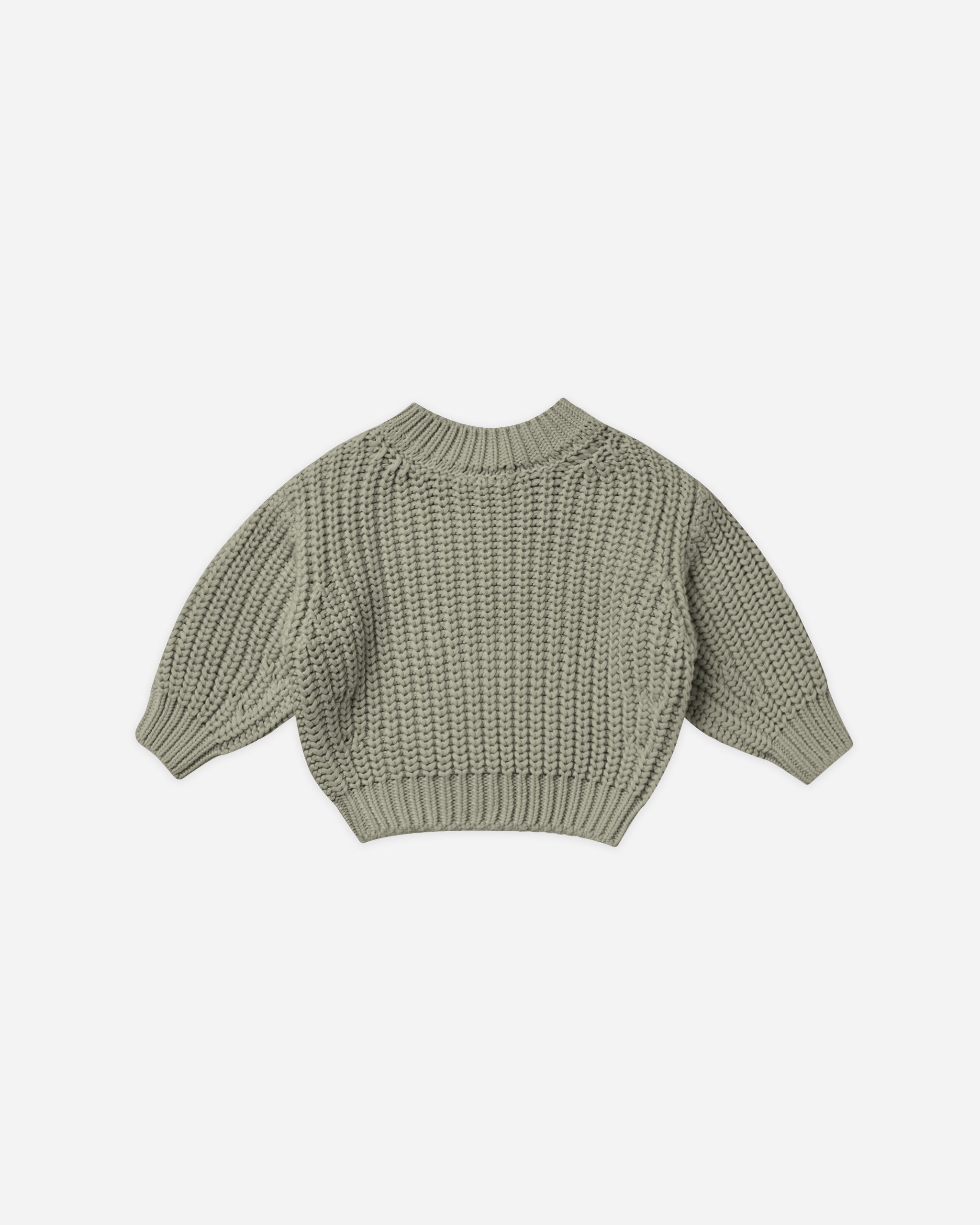 Chunky Knit Sweater || Basil - Rylee + Cru | Kids Clothes | Trendy Baby Clothes | Modern Infant Outfits |