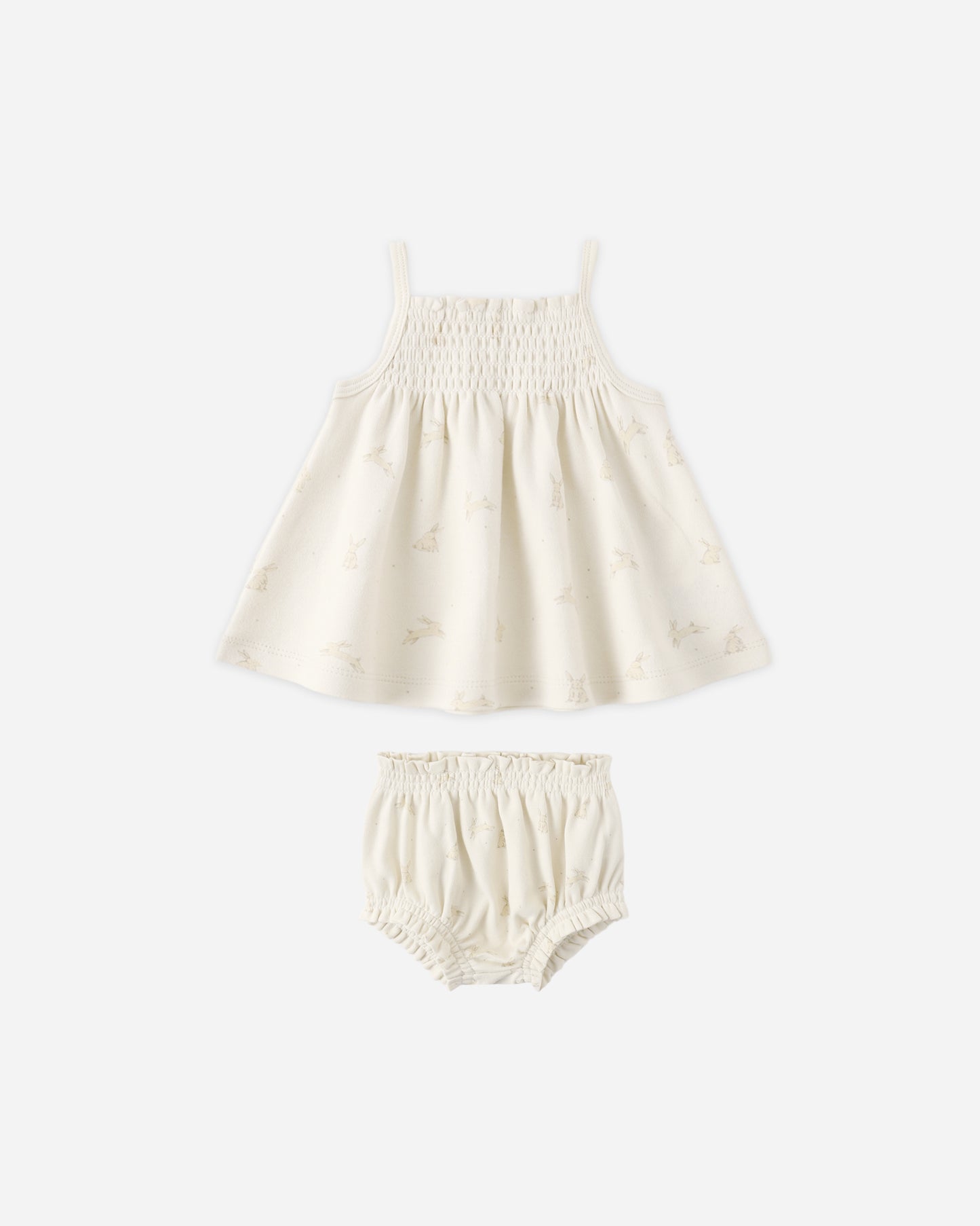 Smocked Tank + Bloomer Set Bunnies - Rylee + Cru | Kids Clothes | Trendy Baby Clothes | Modern Infant Outfits |