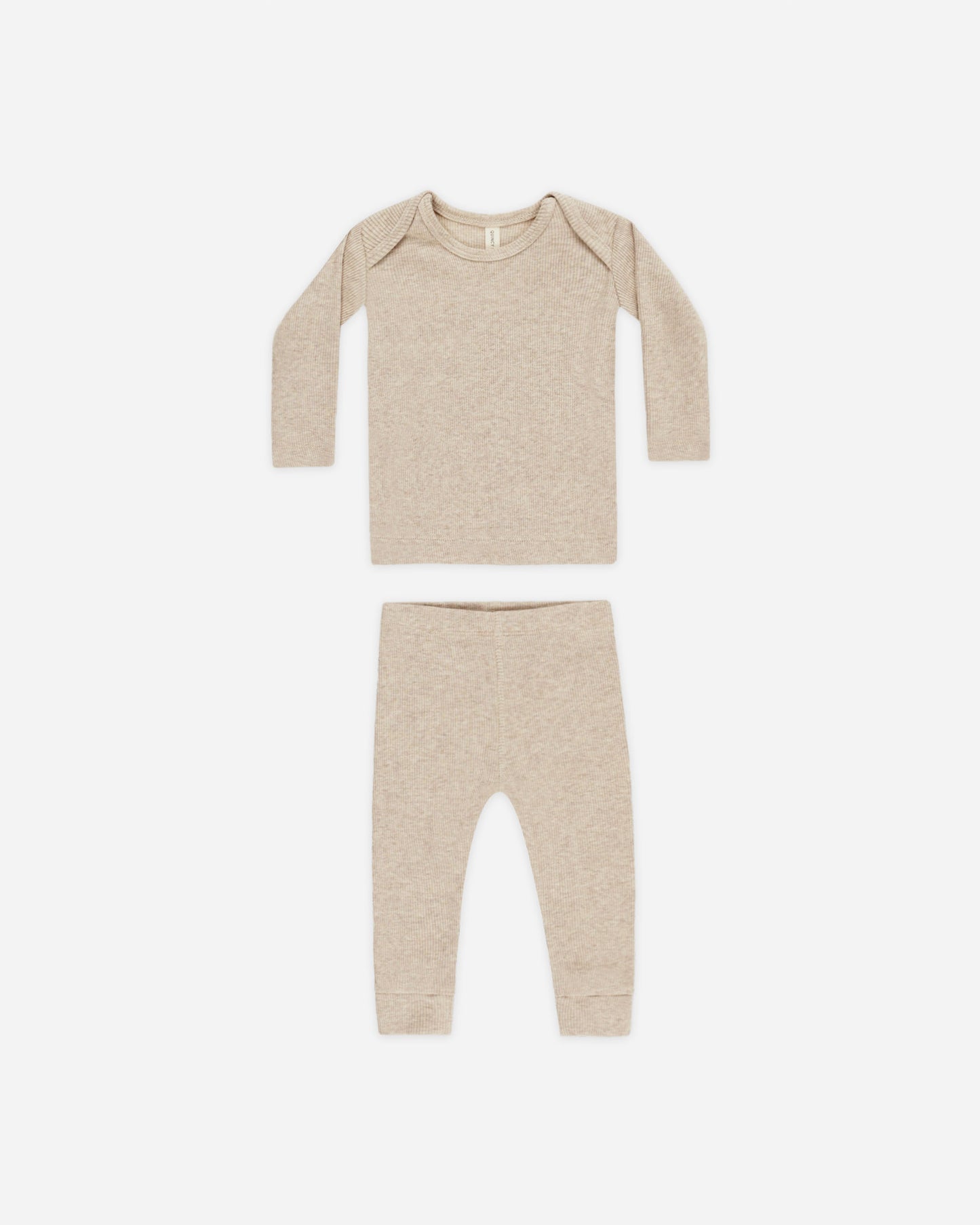Ribbed Tee And Legging Set || Taupe - Rylee + Cru | Kids Clothes | Trendy Baby Clothes | Modern Infant Outfits |