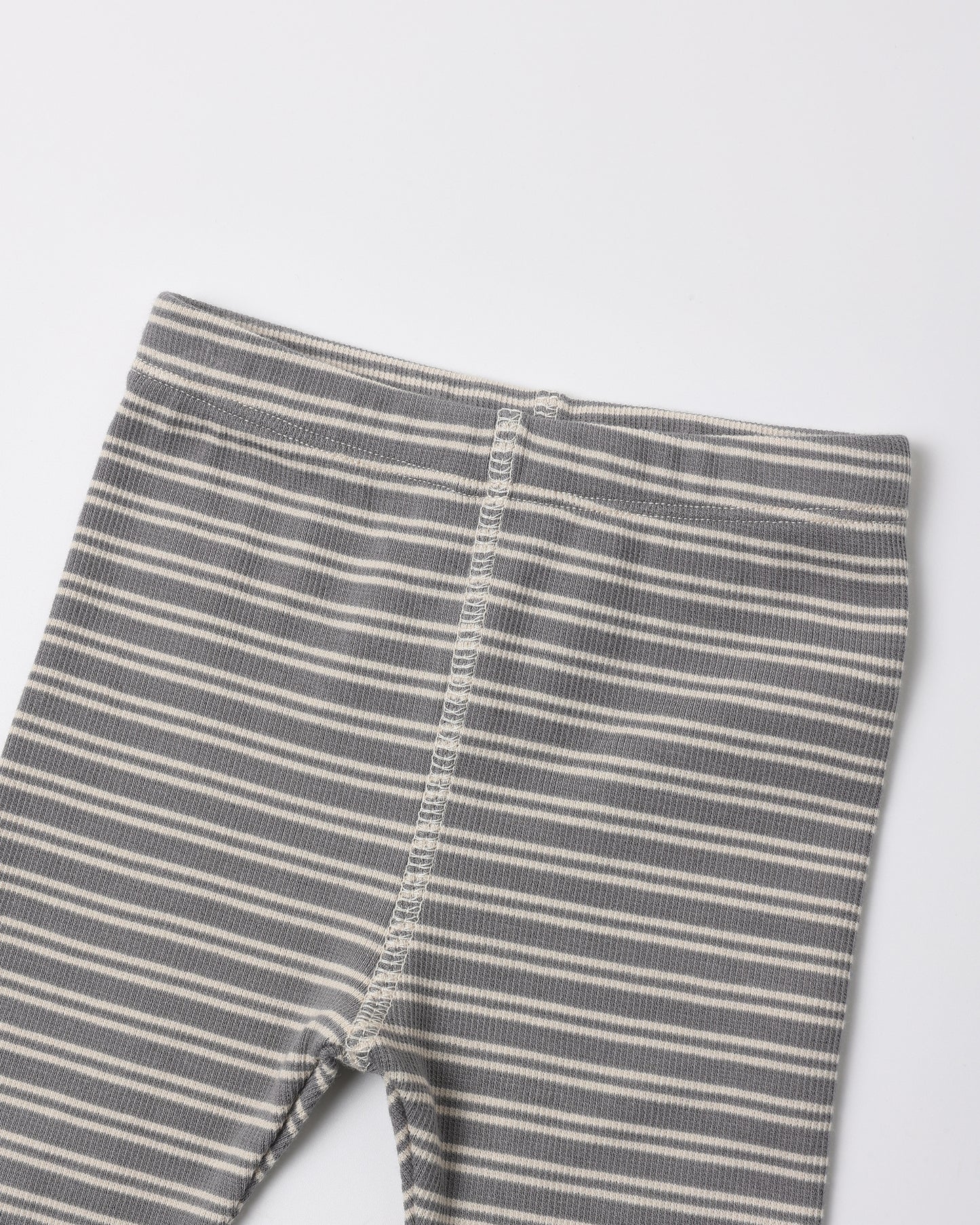 Ribbed Tee + Legging Set Slate Microstripe - Rylee + Cru | Kids Clothes | Trendy Baby Clothes | Modern Infant Outfits |