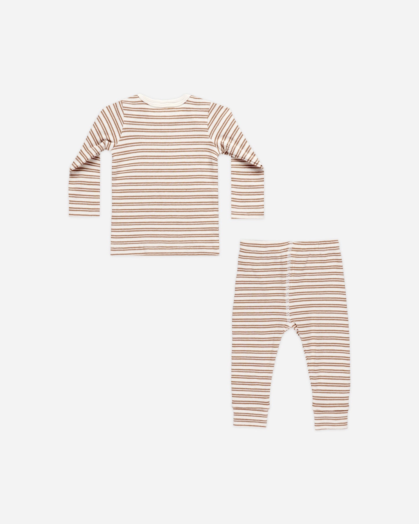 Ribbed Tee + Legging Set || Golden Stripe