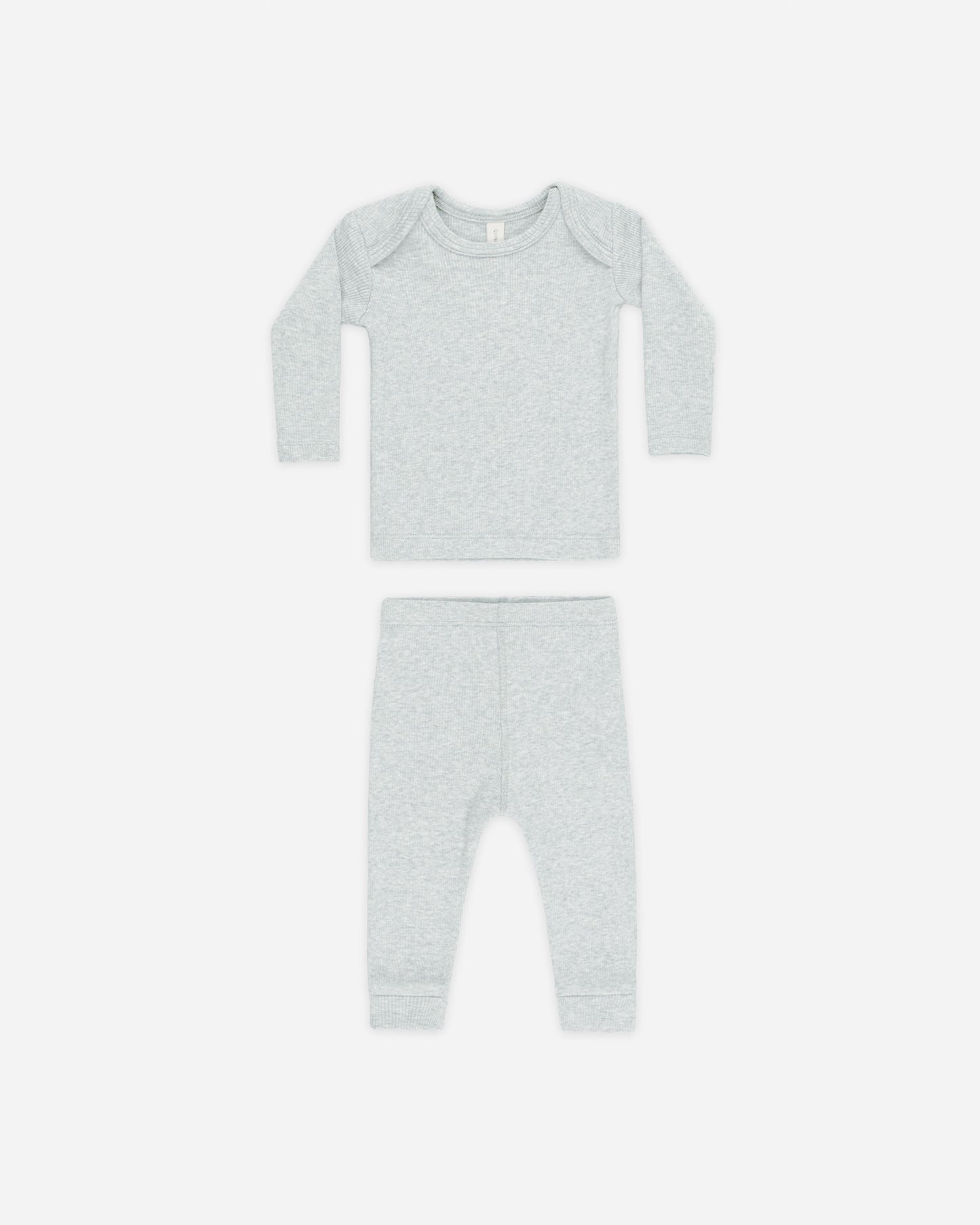 Ribbed Tee And Legging Set || Dusty Blue - Rylee + Cru | Kids Clothes | Trendy Baby Clothes | Modern Infant Outfits |