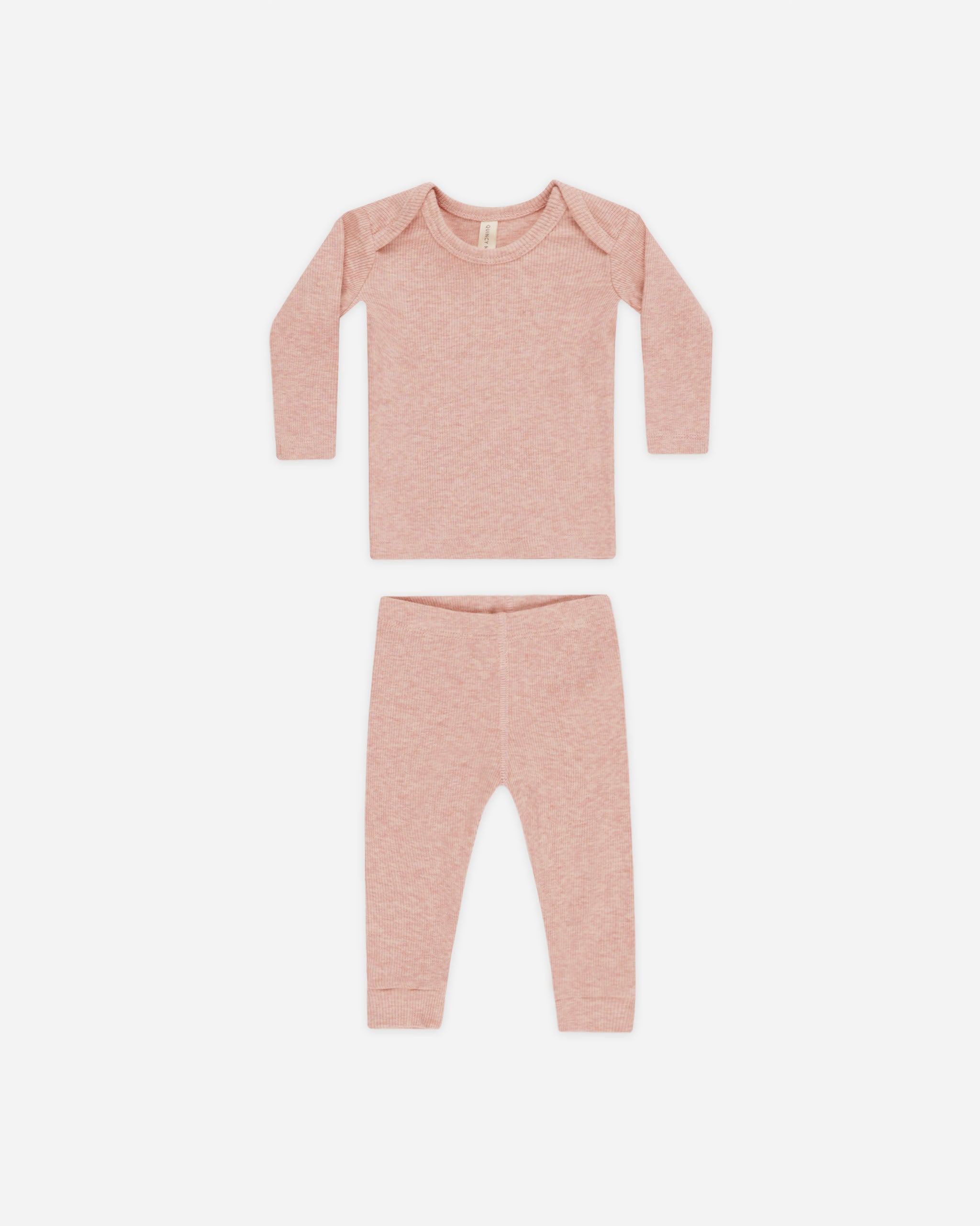 Ribbed Tee And Legging Set || Rose - Rylee + Cru | Kids Clothes | Trendy Baby Clothes | Modern Infant Outfits |