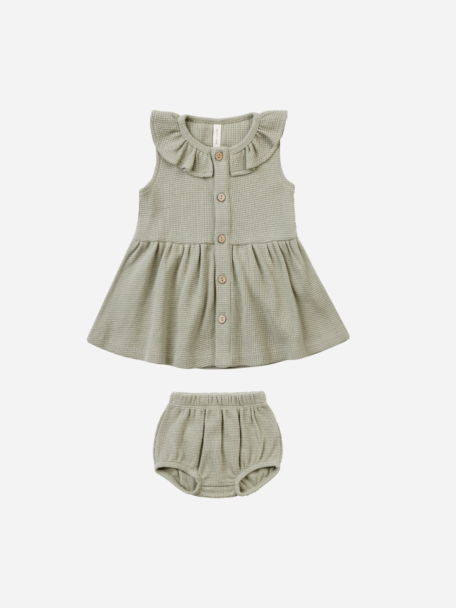 Rue Tank Dress || Sage - Rylee + Cru | Kids Clothes | Trendy Baby Clothes | Modern Infant Outfits |