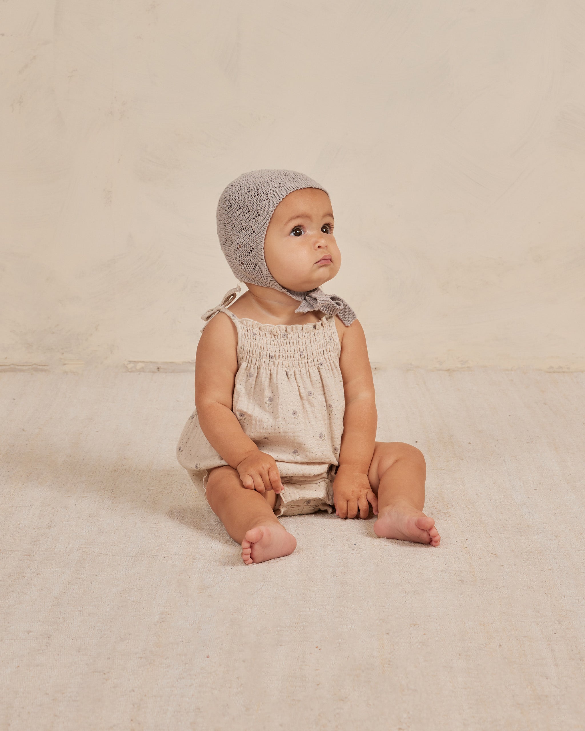Pointelle Knit Bonnet || Lavender - Rylee + Cru | Kids Clothes | Trendy Baby Clothes | Modern Infant Outfits |