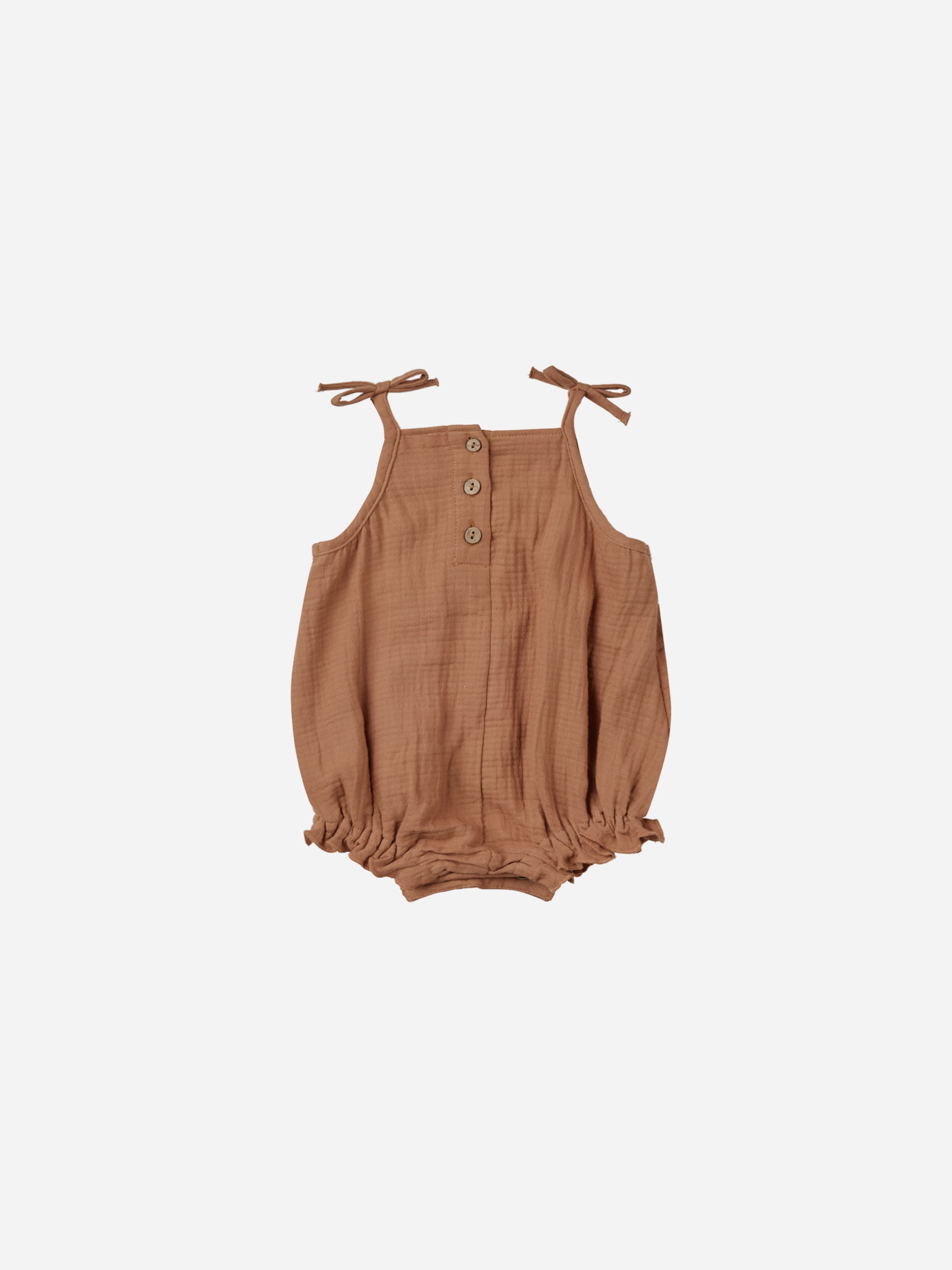 Betty Romper || Clay - Rylee + Cru | Kids Clothes | Trendy Baby Clothes | Modern Infant Outfits |
