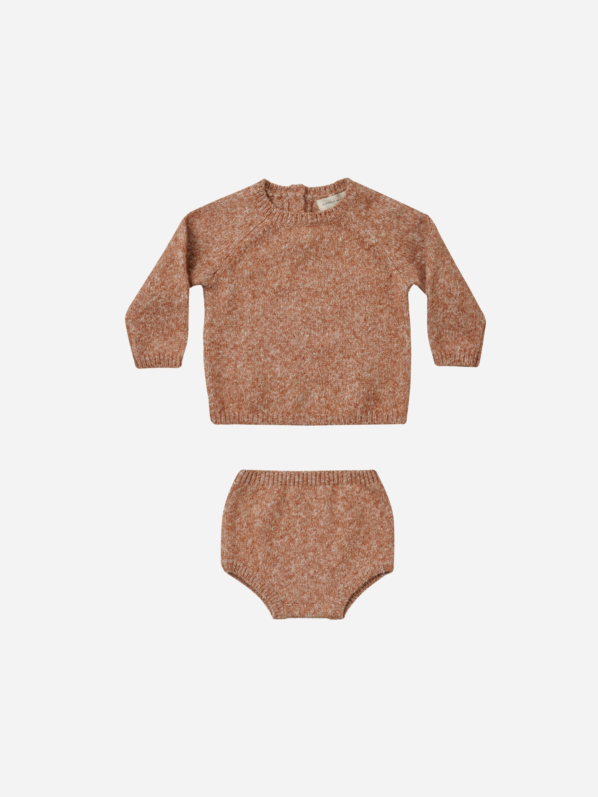 Bailey Knit Set || Heathered Clay - Rylee + Cru | Kids Clothes | Trendy Baby Clothes | Modern Infant Outfits |