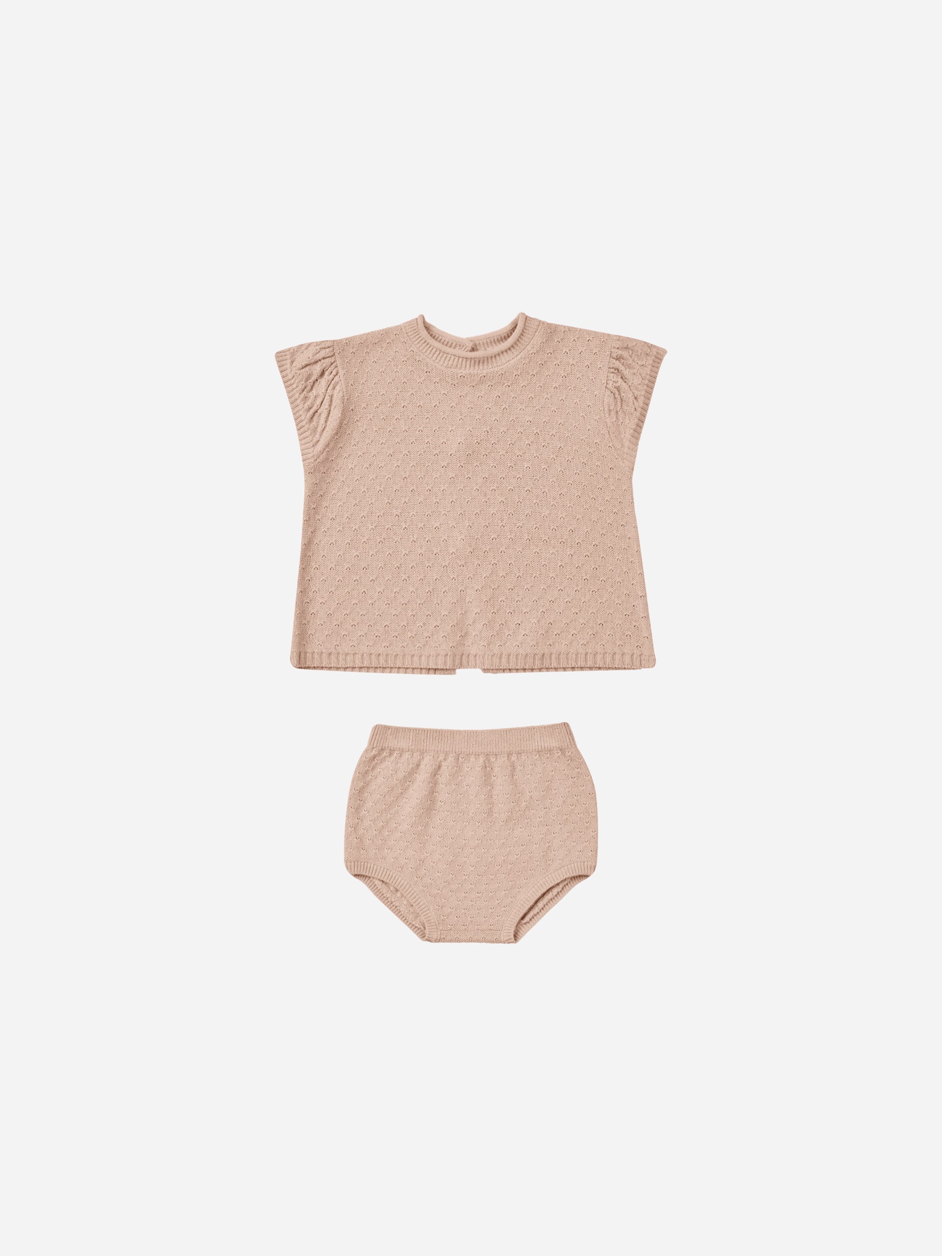Penny Knit Set || Blush - Rylee + Cru | Kids Clothes | Trendy Baby Clothes | Modern Infant Outfits |