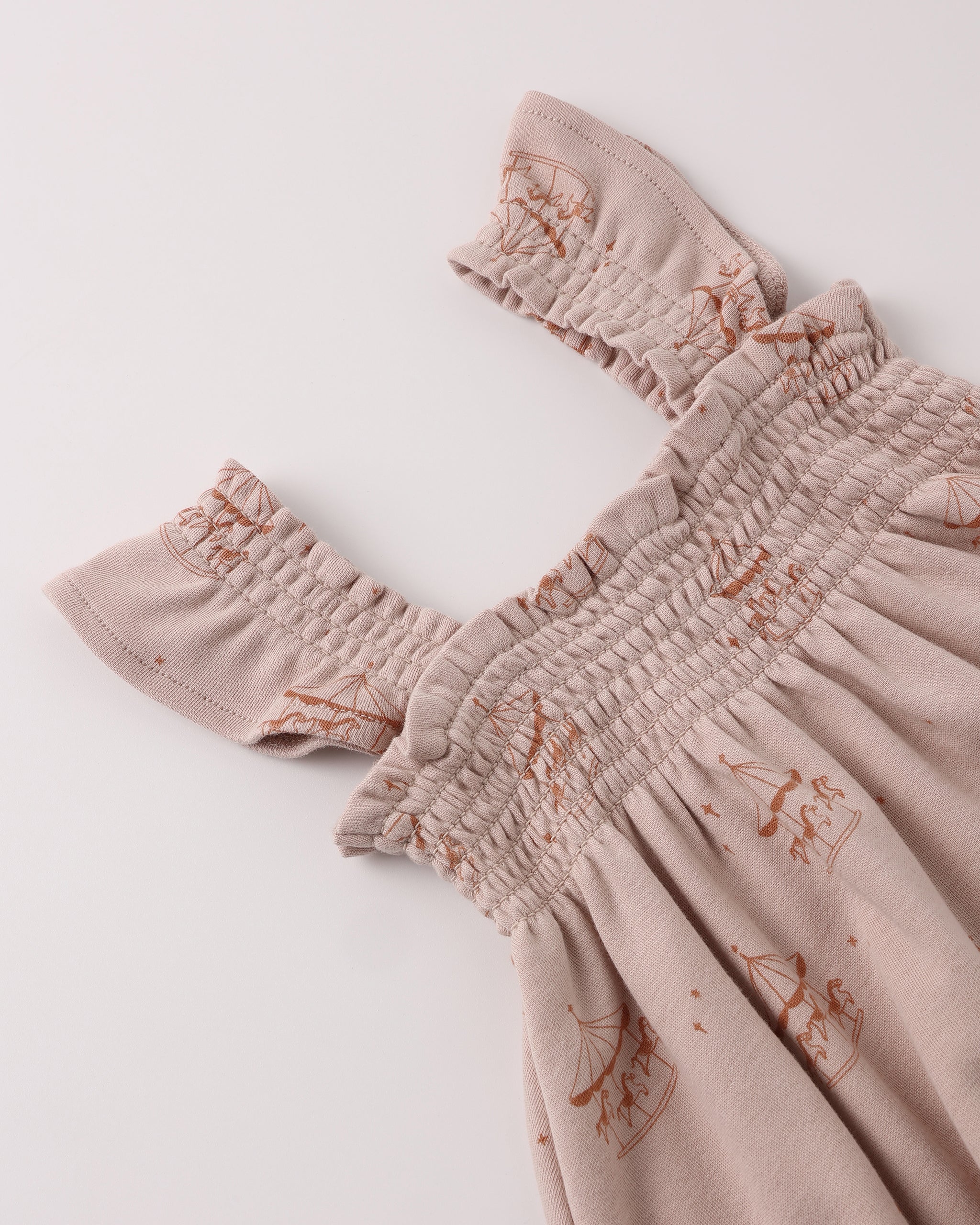 Smocked Jersey Dress Carousel  Quincy Mae