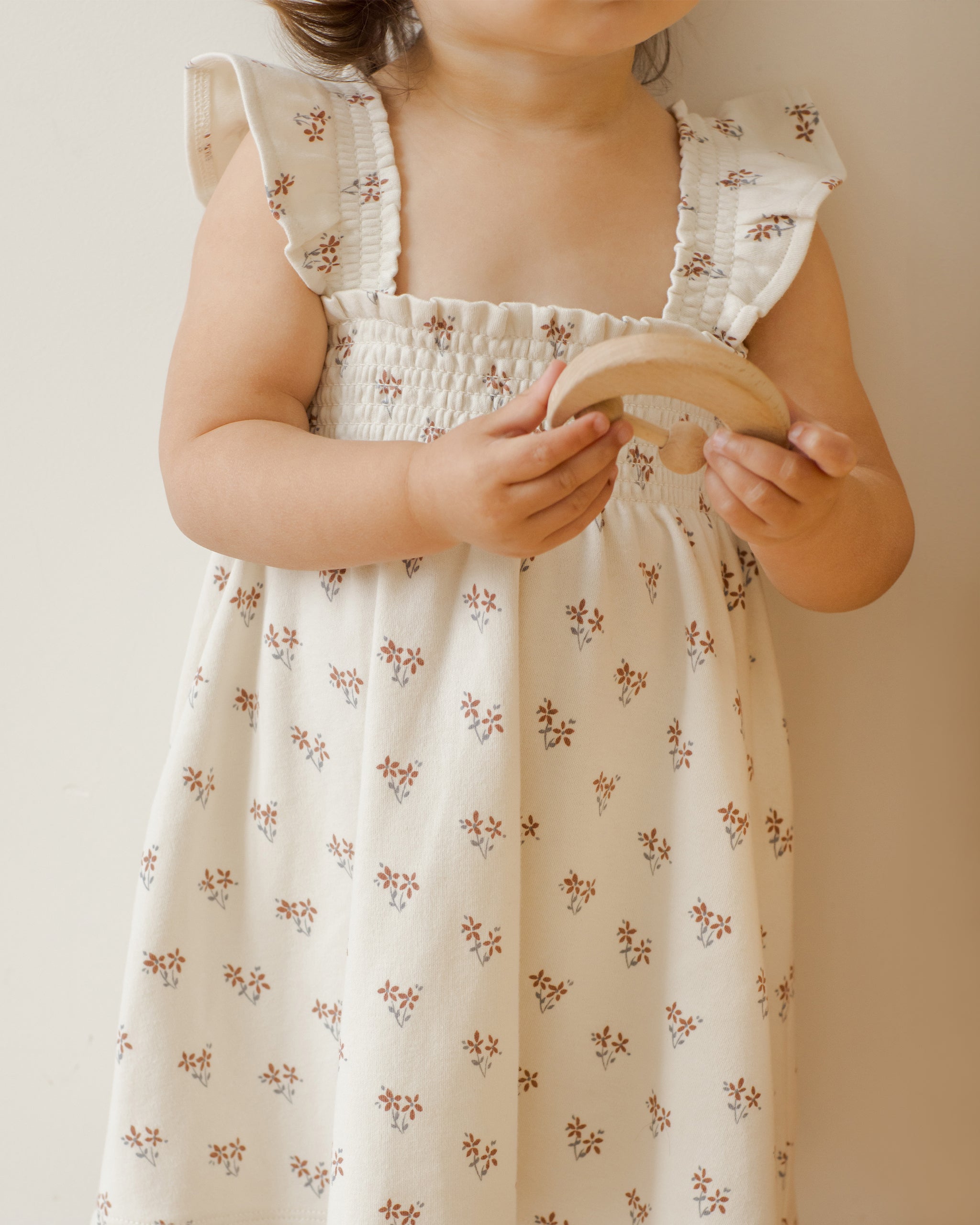 Smocked Jersey Dress || Summer Flower - Rylee + Cru | Kids Clothes | Trendy Baby Clothes | Modern Infant Outfits |