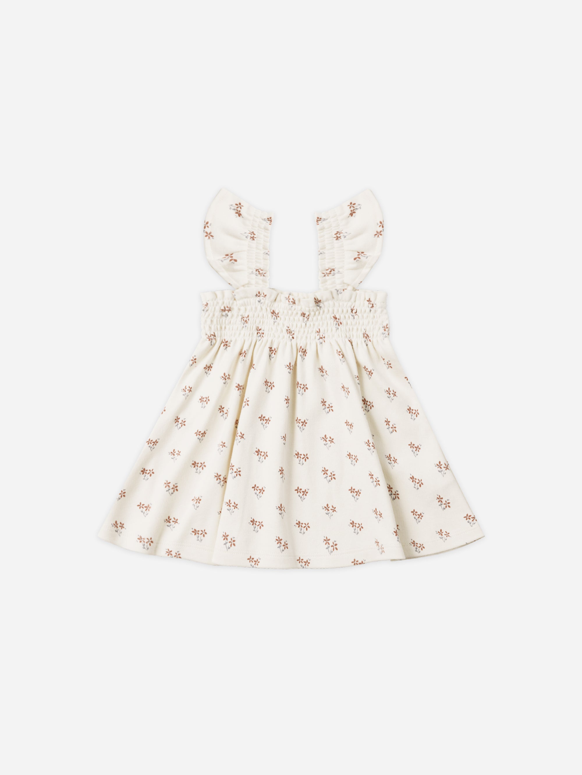 Smocked Jersey Dress || Summer Flower - Rylee + Cru | Kids Clothes | Trendy Baby Clothes | Modern Infant Outfits |
