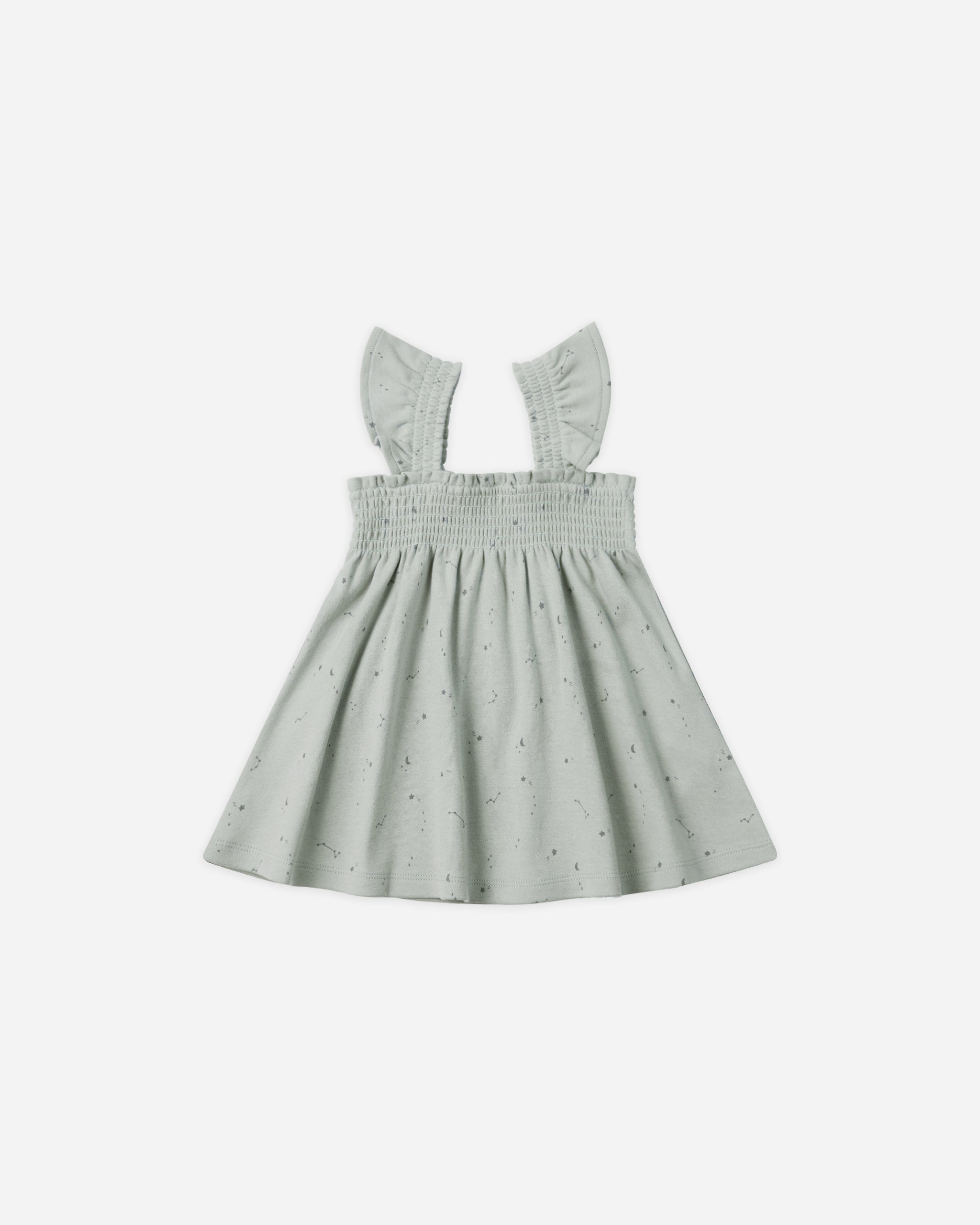 Smocked Jersey Dress || Constellations - Rylee + Cru | Kids Clothes | Trendy Baby Clothes | Modern Infant Outfits |