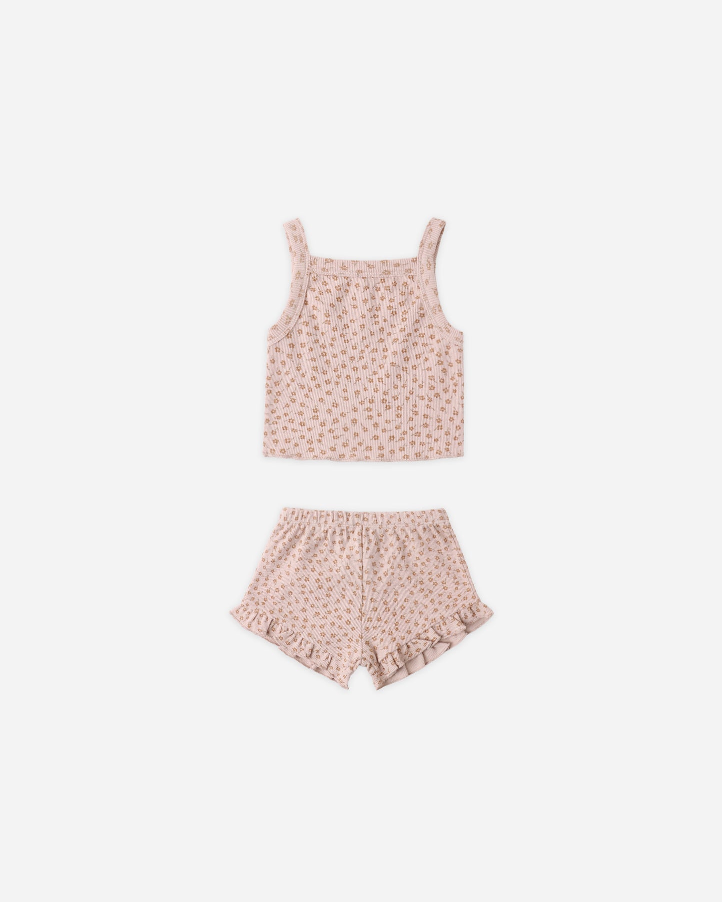 Evie Tank + Shortie Set Posy - Rylee + Cru | Kids Clothes | Trendy Baby Clothes | Modern Infant Outfits |
