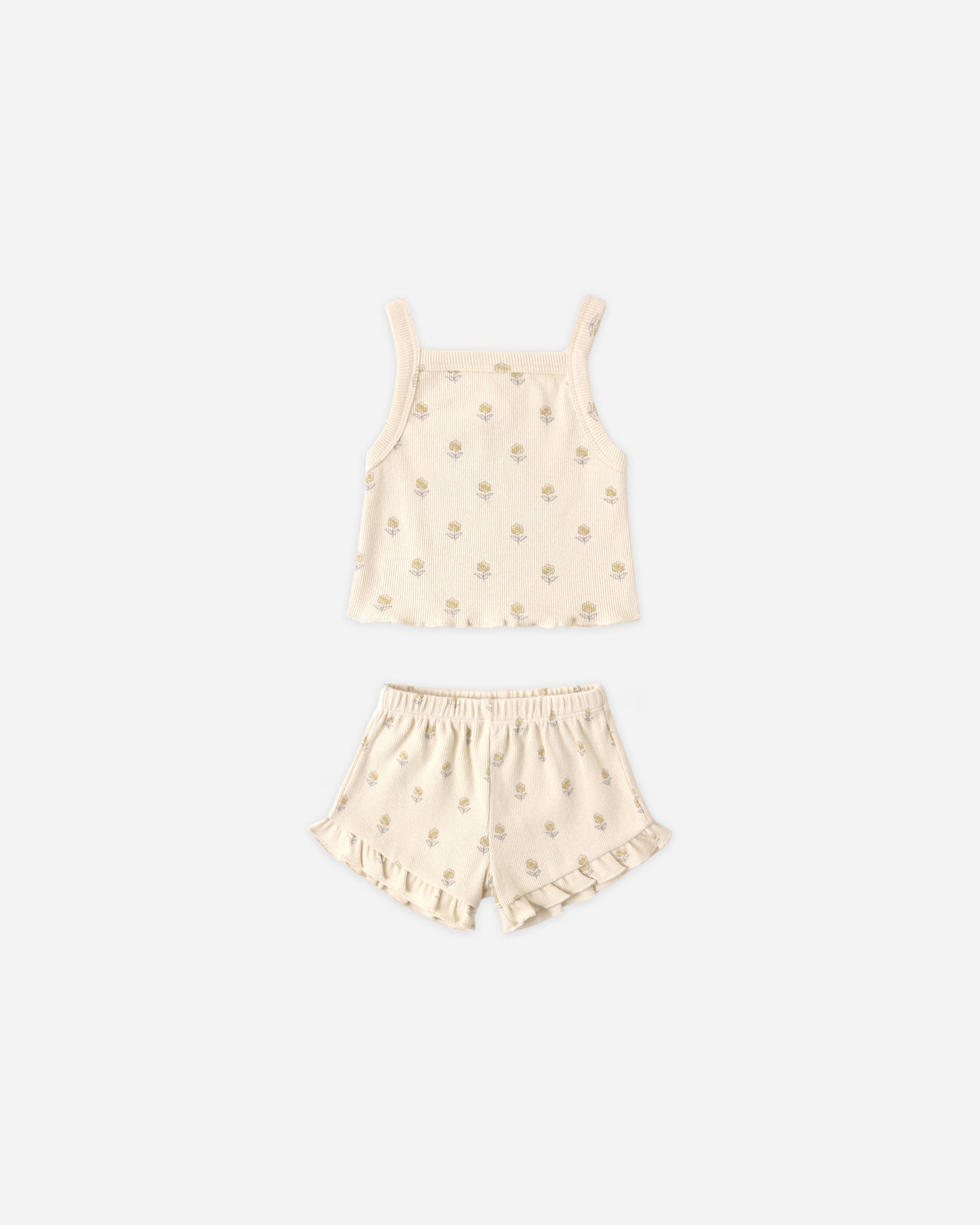 Evie Tank + Shortie Set Buttercup - Rylee + Cru | Kids Clothes | Trendy Baby Clothes | Modern Infant Outfits |