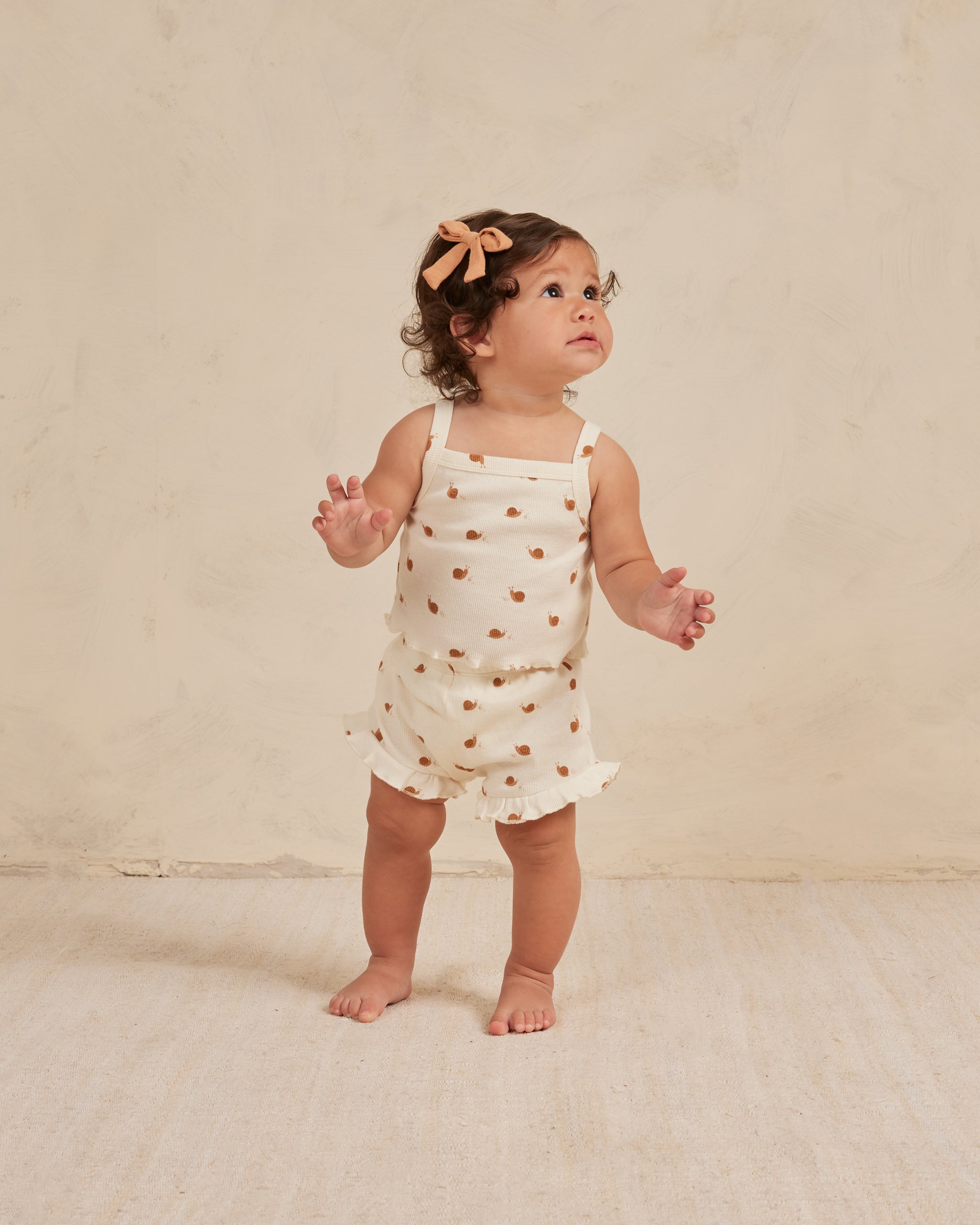 Evie Tank + Shortie Set || Snails - Rylee + Cru | Kids Clothes | Trendy Baby Clothes | Modern Infant Outfits |