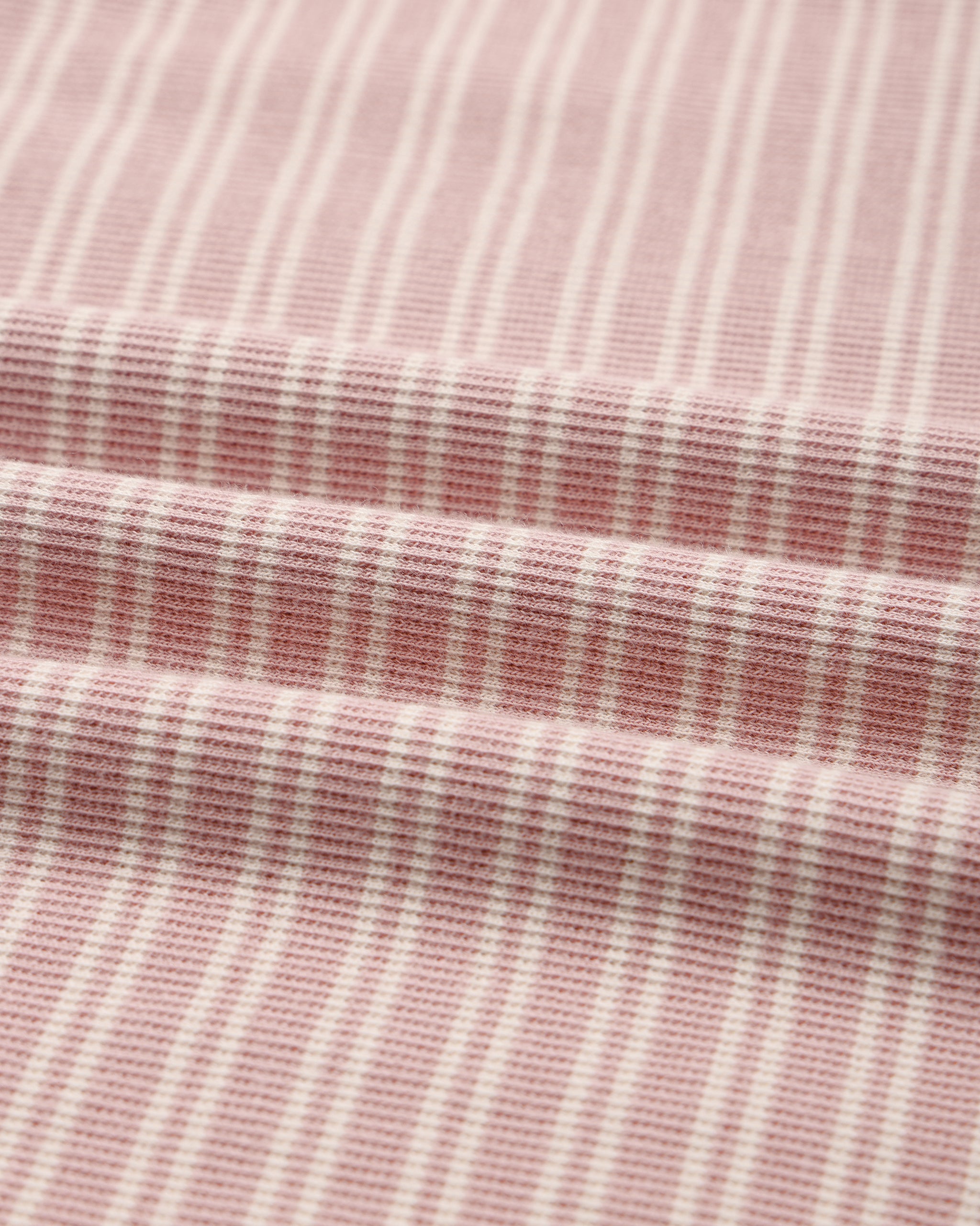 Knotted Baby Gown + Hat Set Dusty Rose Microstripe - Rylee + Cru | Kids Clothes | Trendy Baby Clothes | Modern Infant Outfits |