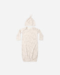 Bamboo Baby Gown + Hat Set Bloom - Rylee + Cru | Kids Clothes | Trendy Baby Clothes | Modern Infant Outfits |