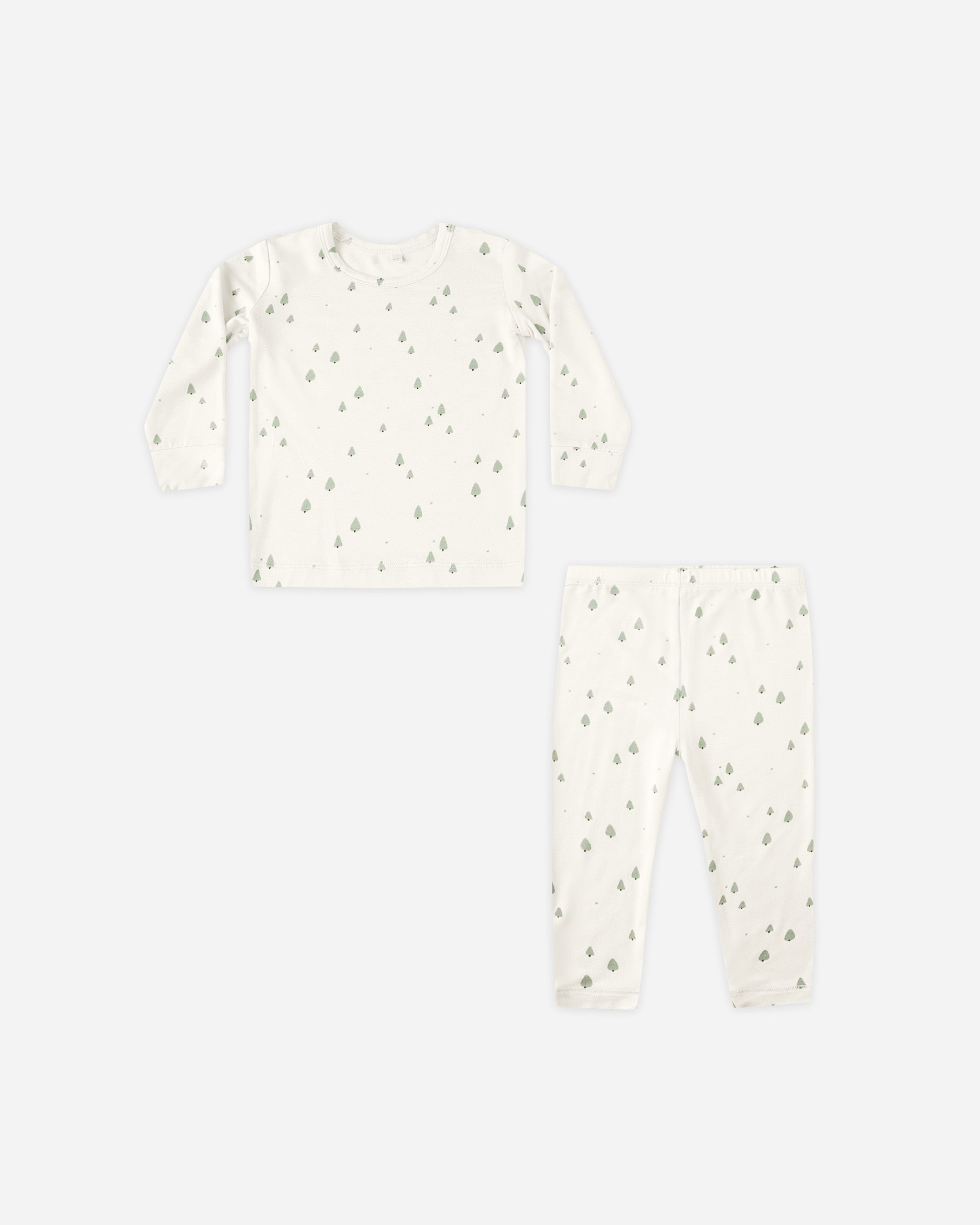 Bamboo Pajama Set || Trees - Rylee + Cru | Kids Clothes | Trendy Baby Clothes | Modern Infant Outfits |