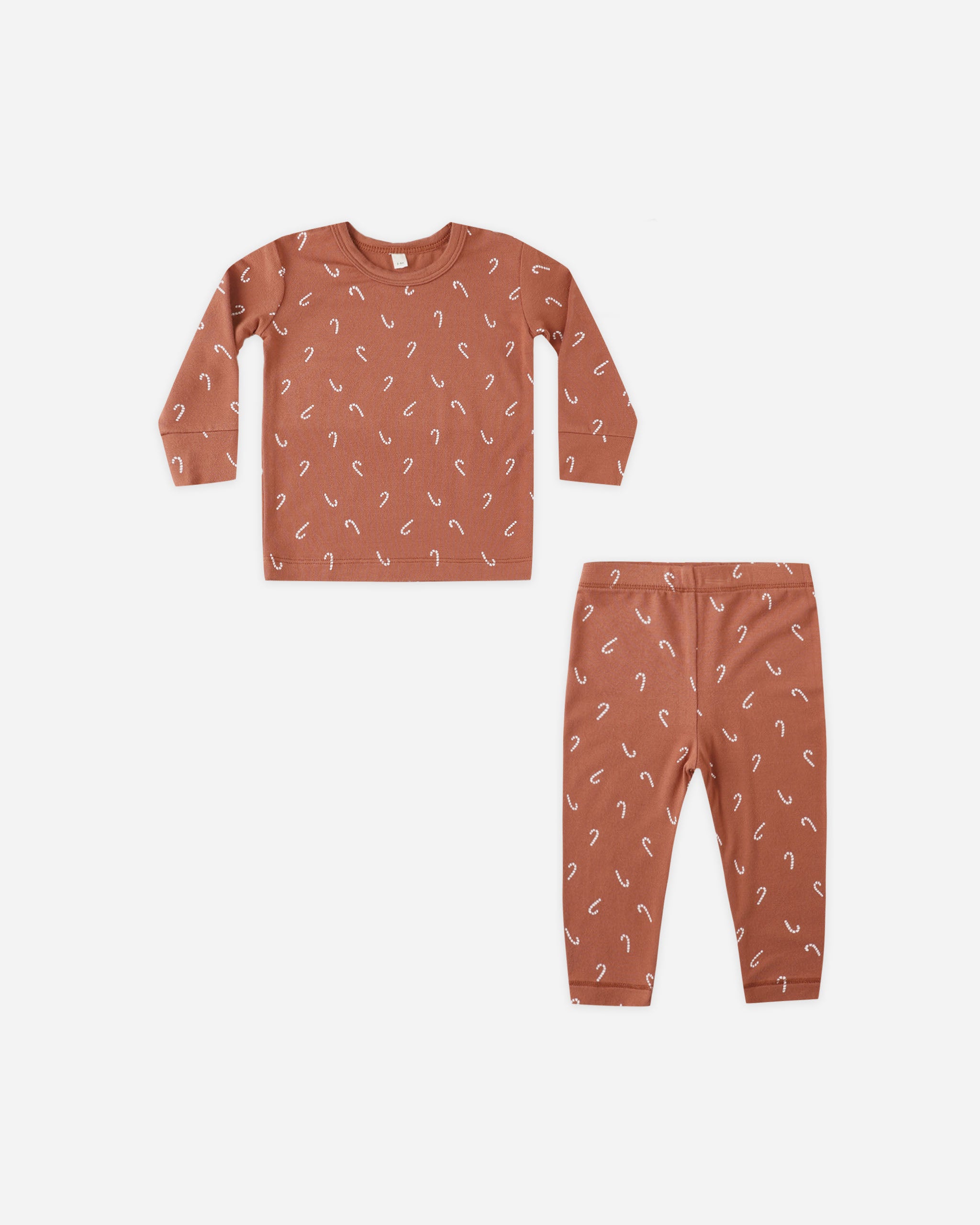 Bamboo Pajama Set || Candy Canes - Rylee + Cru | Kids Clothes | Trendy Baby Clothes | Modern Infant Outfits |