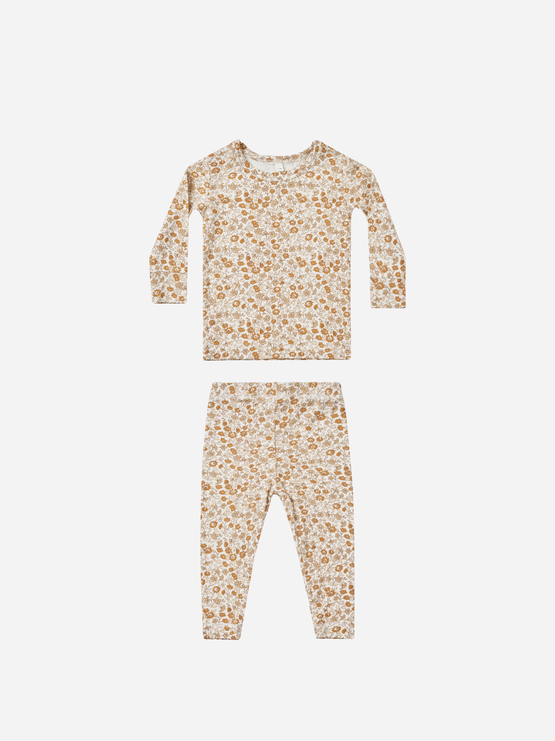 Bamboo Pajama Set || Marigold - Rylee + Cru | Kids Clothes | Trendy Baby Clothes | Modern Infant Outfits |