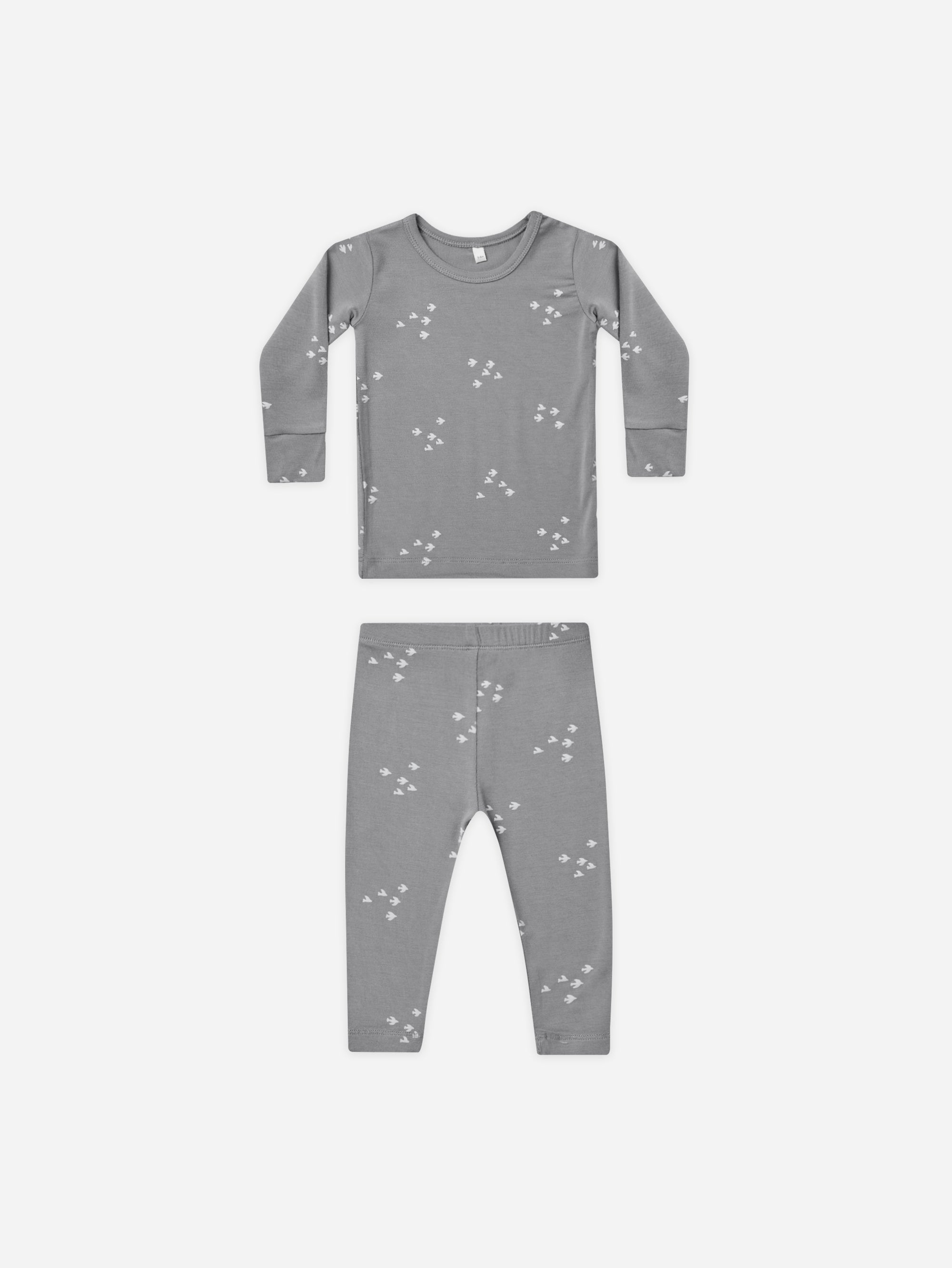 Bamboo Long Sleeve Pajama Set || Flock - Rylee + Cru | Kids Clothes | Trendy Baby Clothes | Modern Infant Outfits |