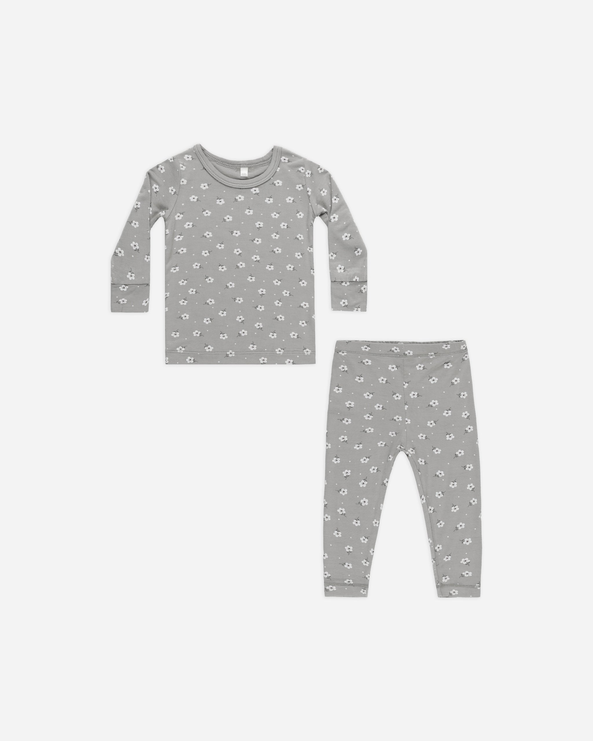 Bamboo Pajama Set || Blue Ditsy