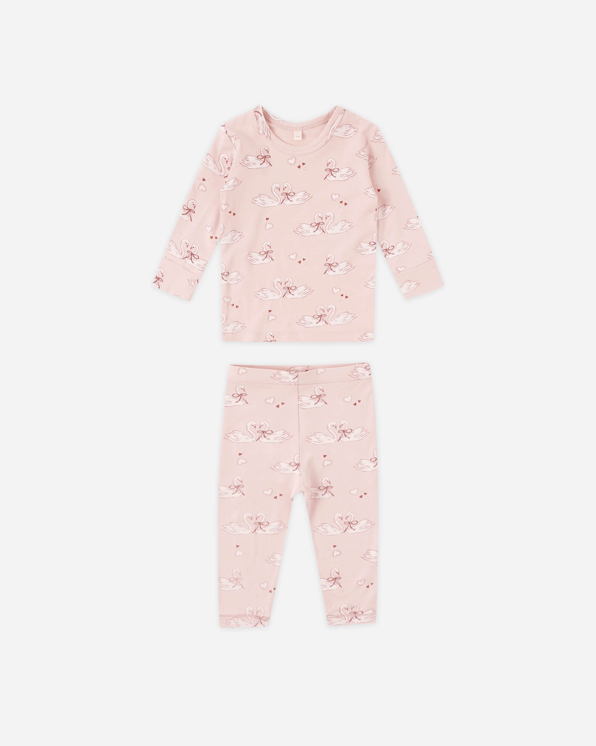 Bamboo Pajama Set Swans