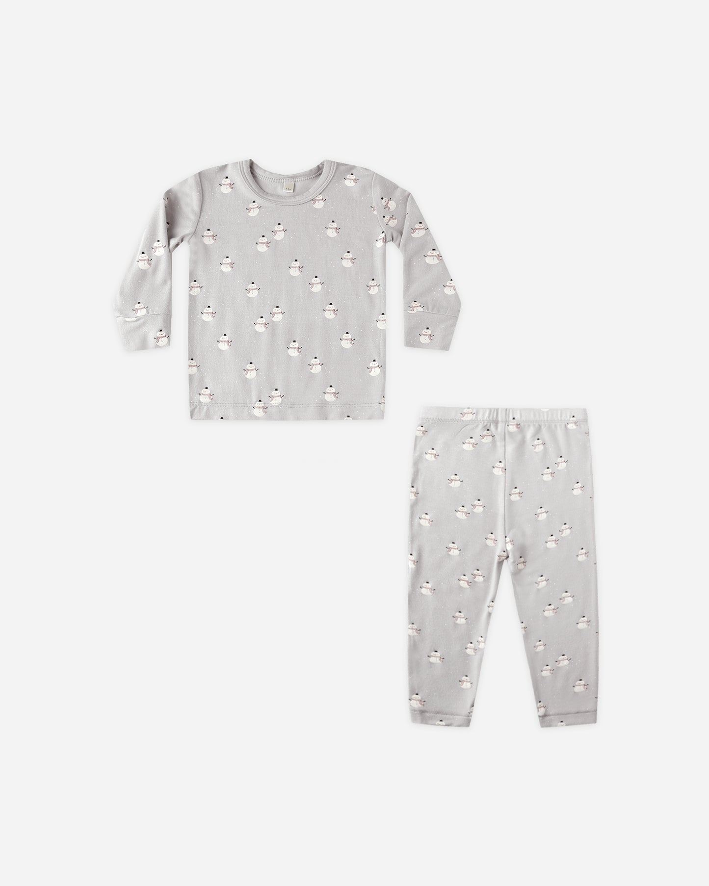 Bamboo Pajama Set || Snowmen - Rylee + Cru | Kids Clothes | Trendy Baby Clothes | Modern Infant Outfits |