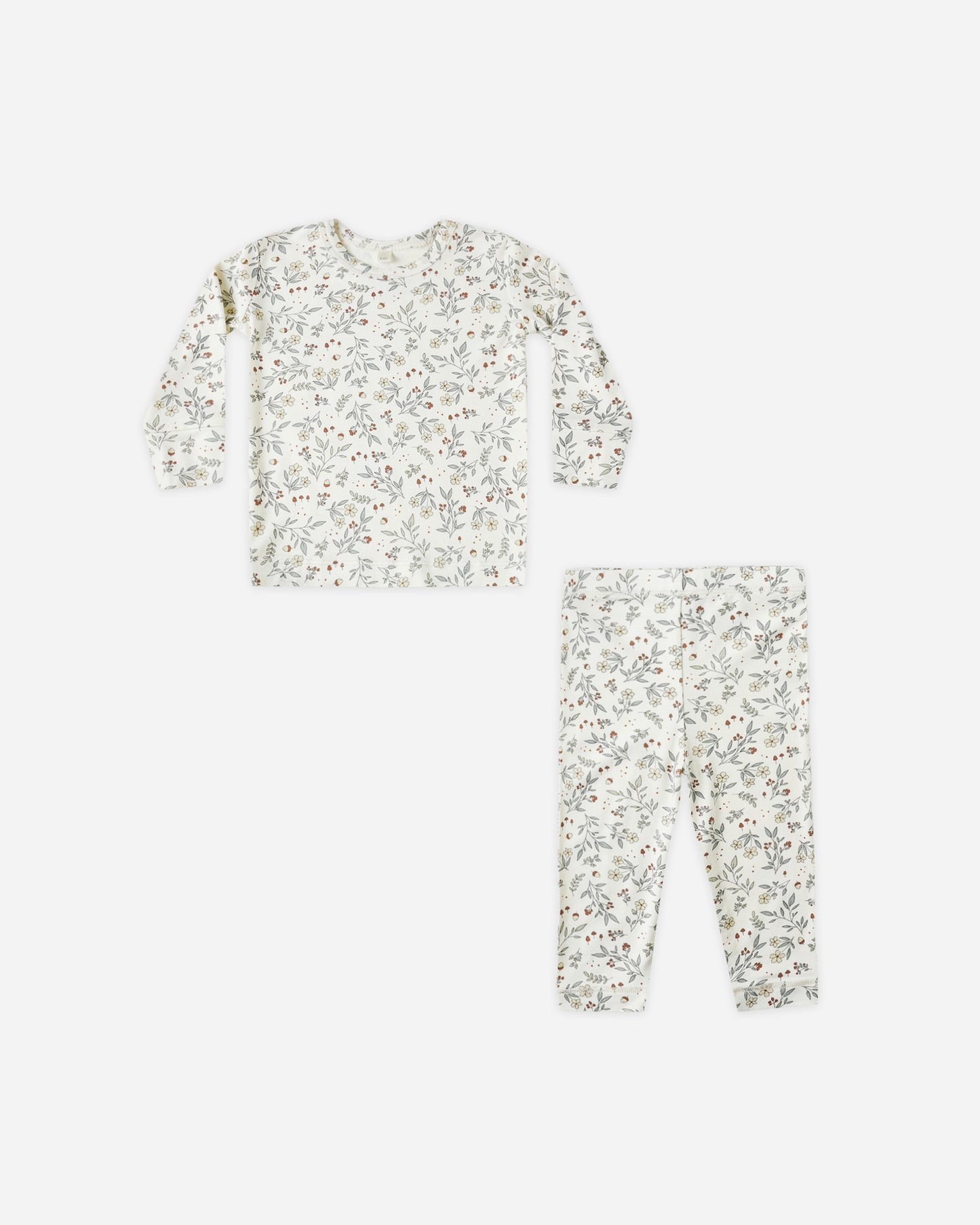 Bamboo Pajama Set || Woodland - Rylee + Cru | Kids Clothes | Trendy Baby Clothes | Modern Infant Outfits |