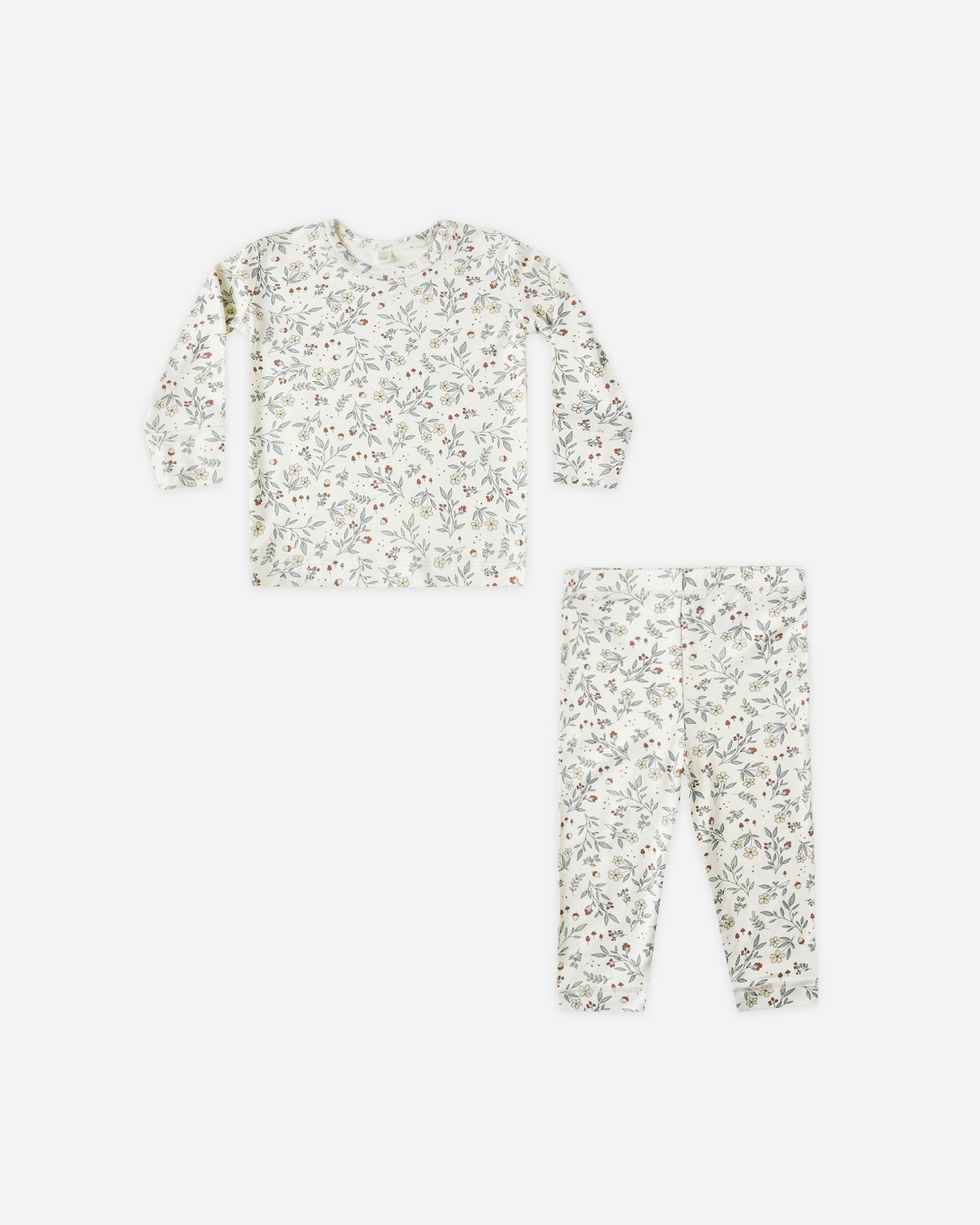 Bamboo Pajama Set || Woodland - Rylee + Cru | Kids Clothes | Trendy Baby Clothes | Modern Infant Outfits |