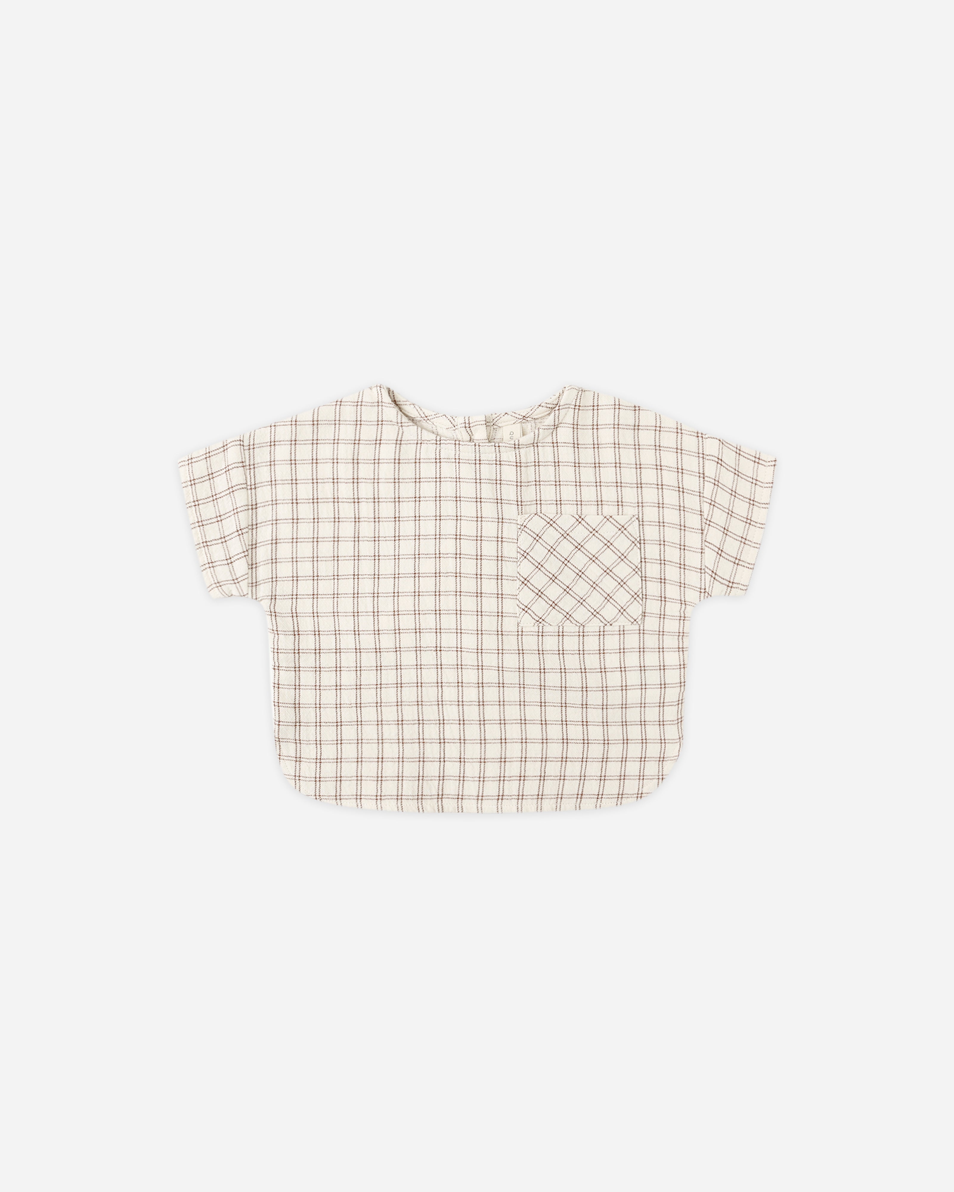 Woven Boxy Top || Cedar Check - Rylee + Cru | Kids Clothes | Trendy Baby Clothes | Modern Infant Outfits |