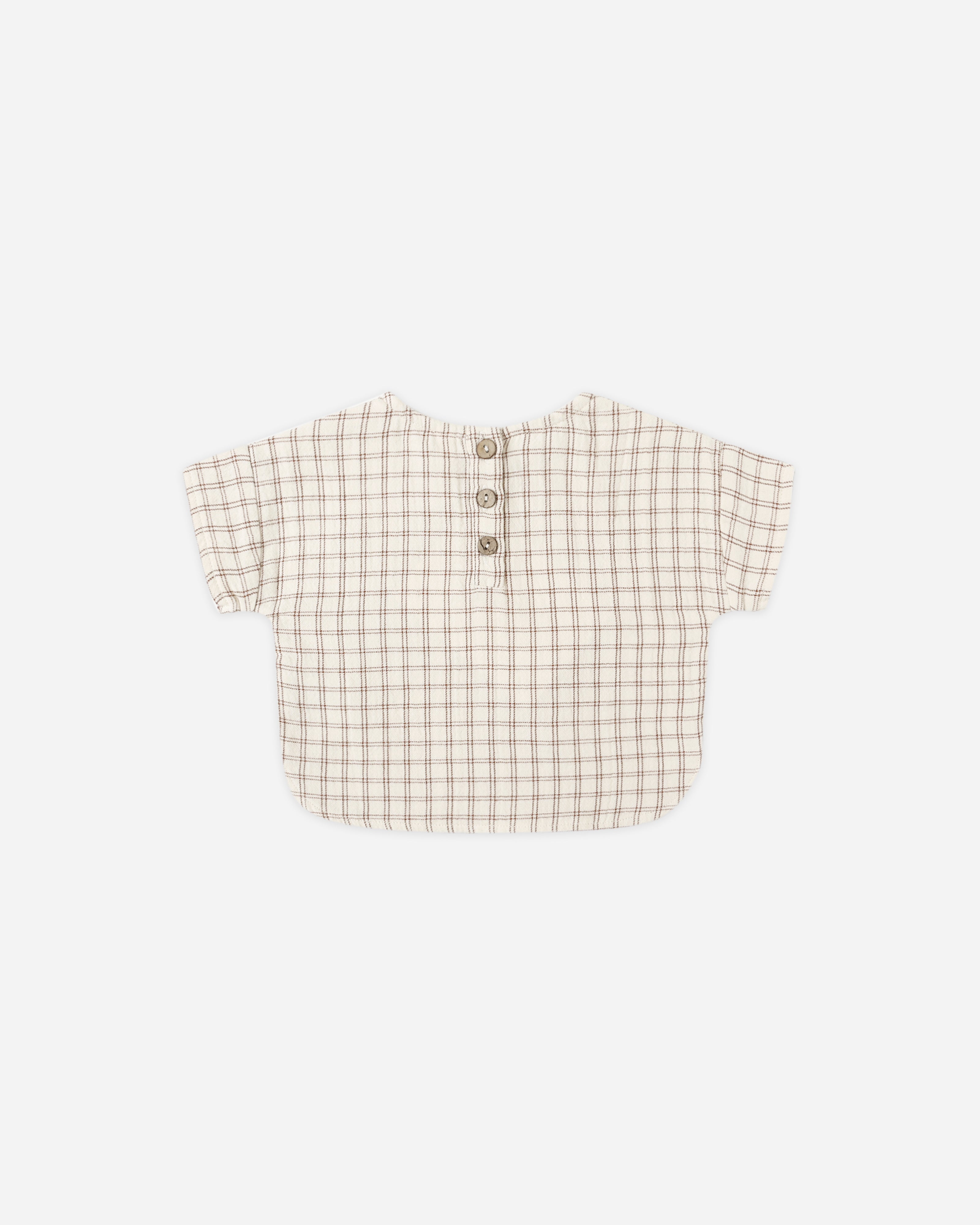 Woven Boxy Top || Cedar Check - Rylee + Cru | Kids Clothes | Trendy Baby Clothes | Modern Infant Outfits |