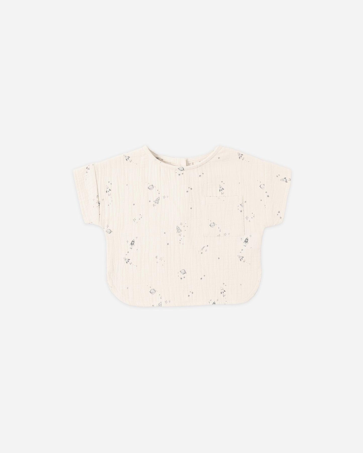 Woven Boxy Top Space - Rylee + Cru | Kids Clothes | Trendy Baby Clothes | Modern Infant Outfits |