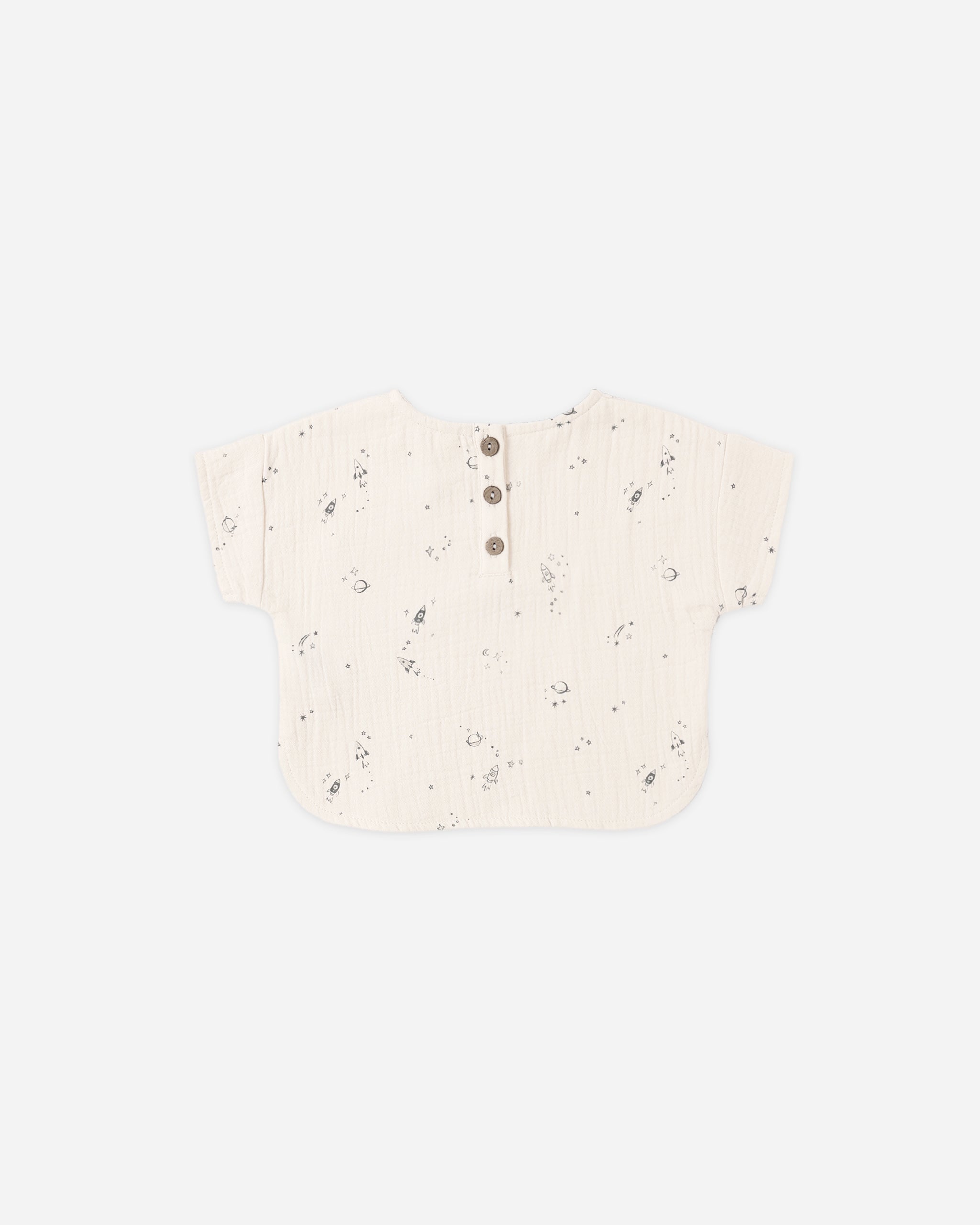 Woven Boxy Top Space - Rylee + Cru | Kids Clothes | Trendy Baby Clothes | Modern Infant Outfits |