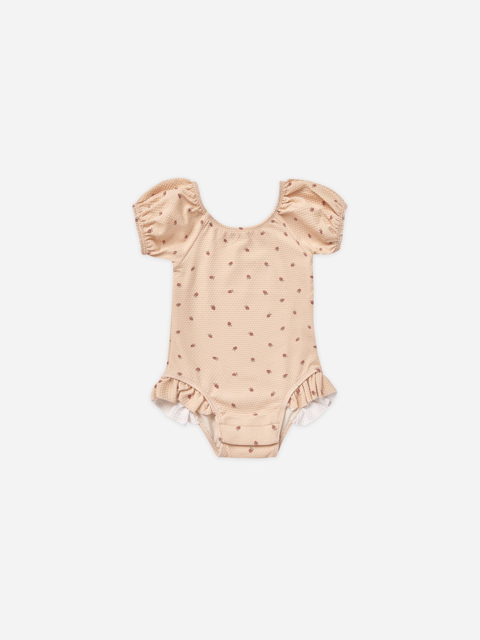 Catalina One-Piece Swimsuit || Strawberries - Rylee + Cru | Kids Clothes | Trendy Baby Clothes | Modern Infant Outfits |
