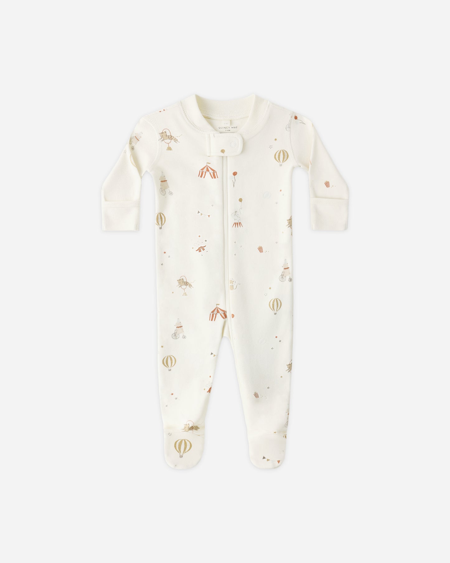 Zip Longsleeve Sleeper Footie Carnival - Rylee + Cru | Kids Clothes | Trendy Baby Clothes | Modern Infant Outfits |