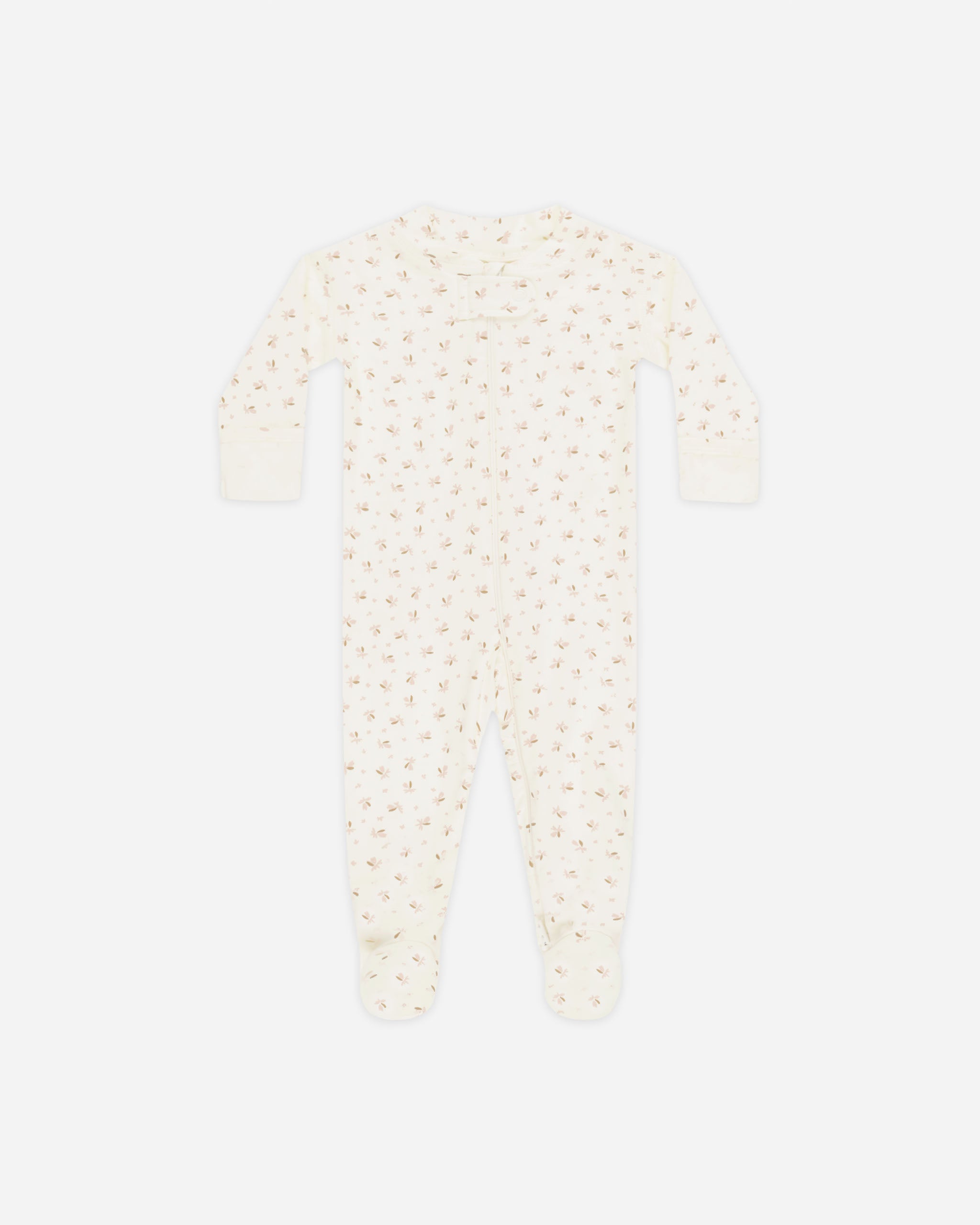 Zip Longsleeve Sleeper Footie || Fleur - Rylee + Cru | Kids Clothes | Trendy Baby Clothes | Modern Infant Outfits |