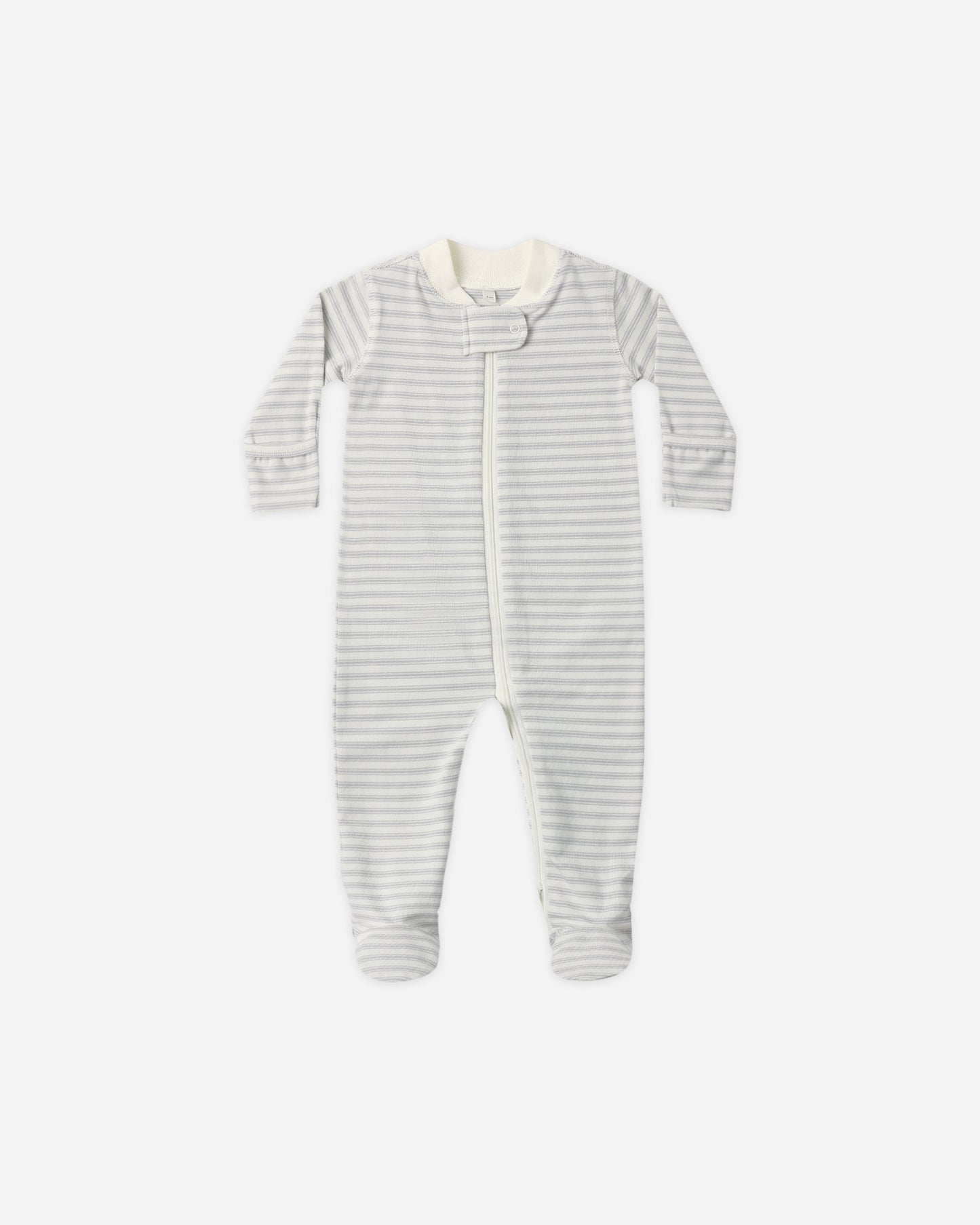 Zip Long Sleeve Sleeper Footie Cloud Stripe - Rylee + Cru | Kids Clothes | Trendy Baby Clothes | Modern Infant Outfits |