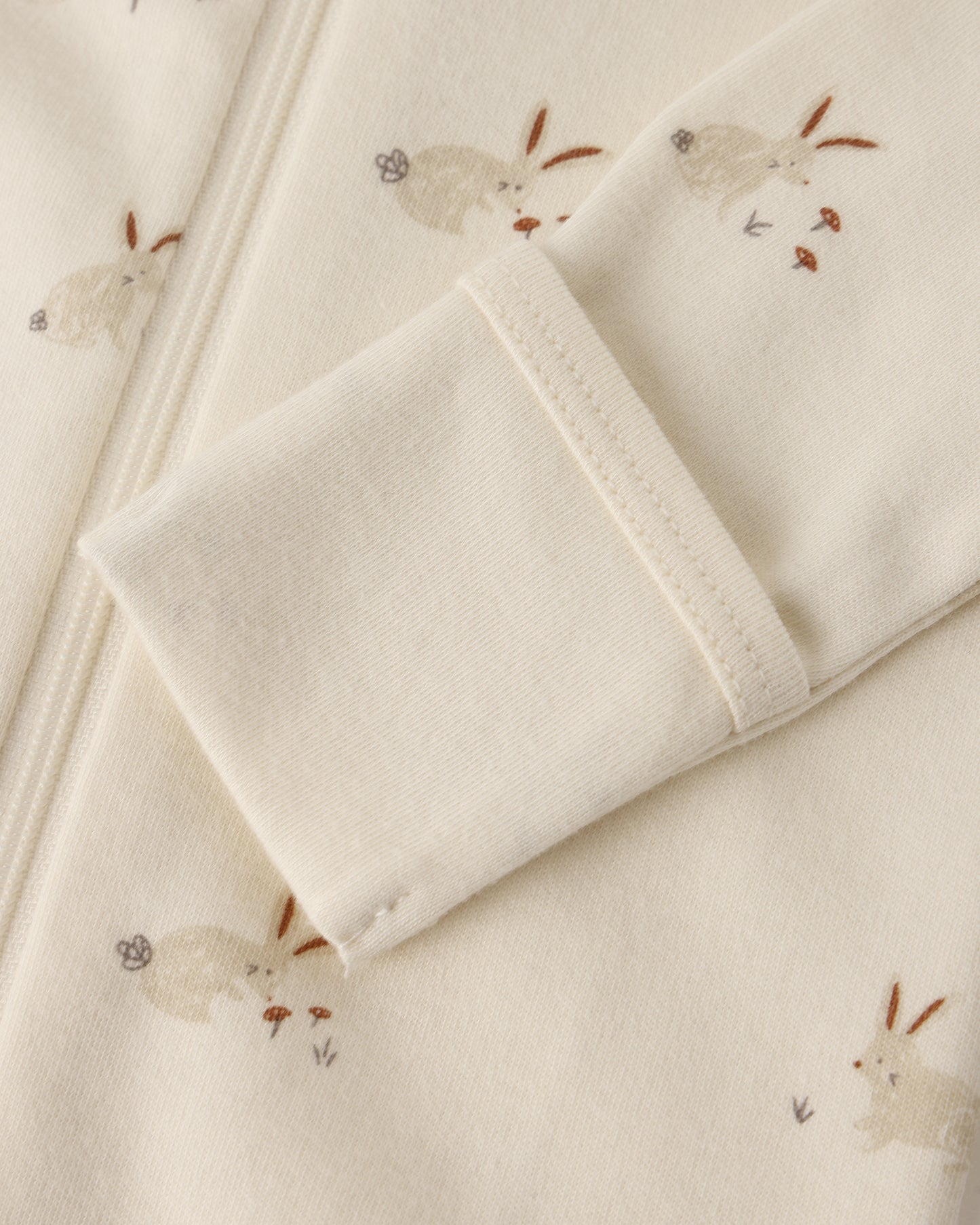 Zip Long Sleeve Sleeper Footie || Bunnies - Rylee + Cru | Kids Clothes | Trendy Baby Clothes | Modern Infant Outfits |